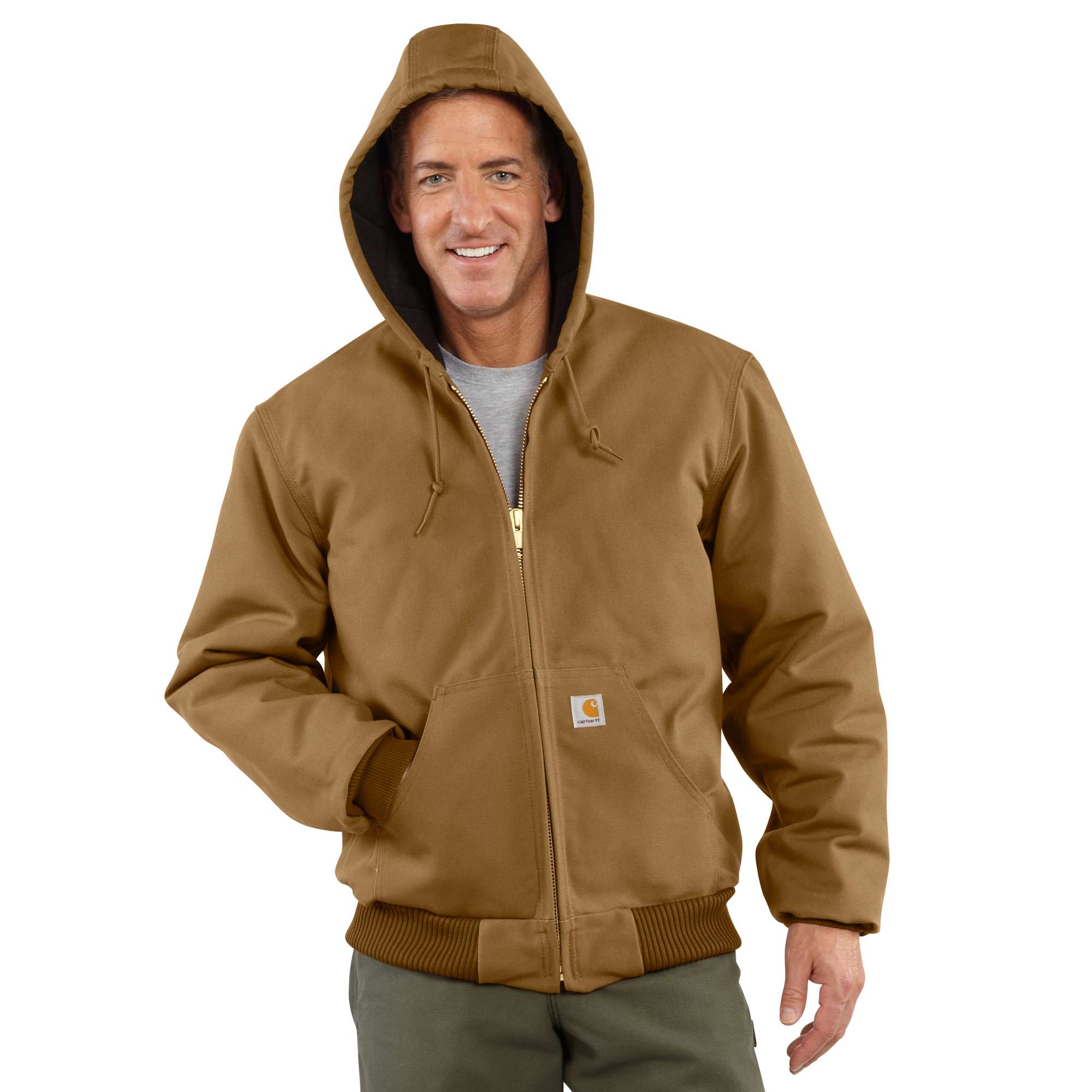 Loose Fit Firm Duck Insulated Flannel-Lined Active Jac