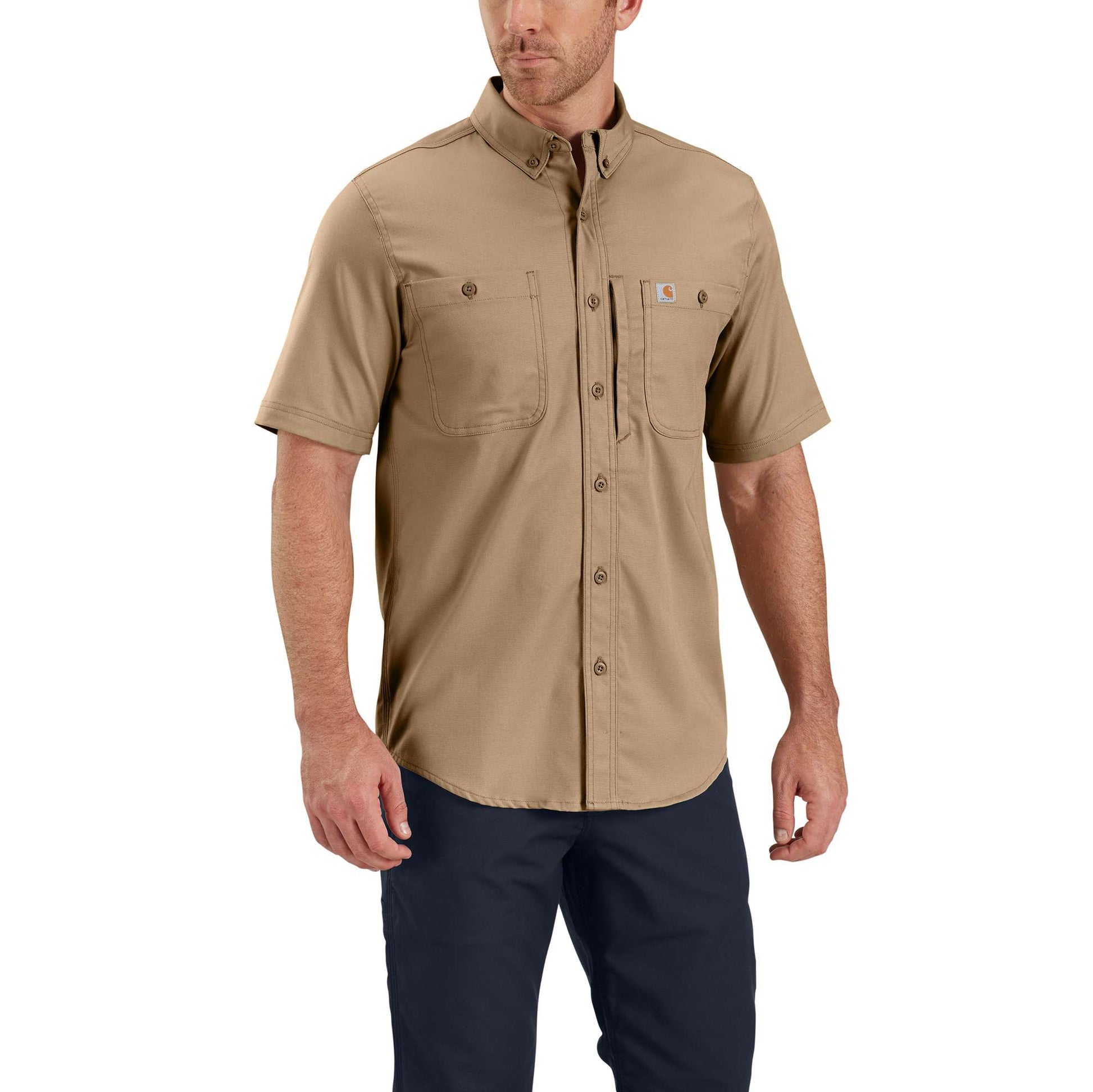 Carhartt Men's Rugged Professional Series Short-Sleeve Shirt | Dark Khaki Carhartt Men's Rugged Professional Series Short-Sleeve Shirt | Dark Khaki