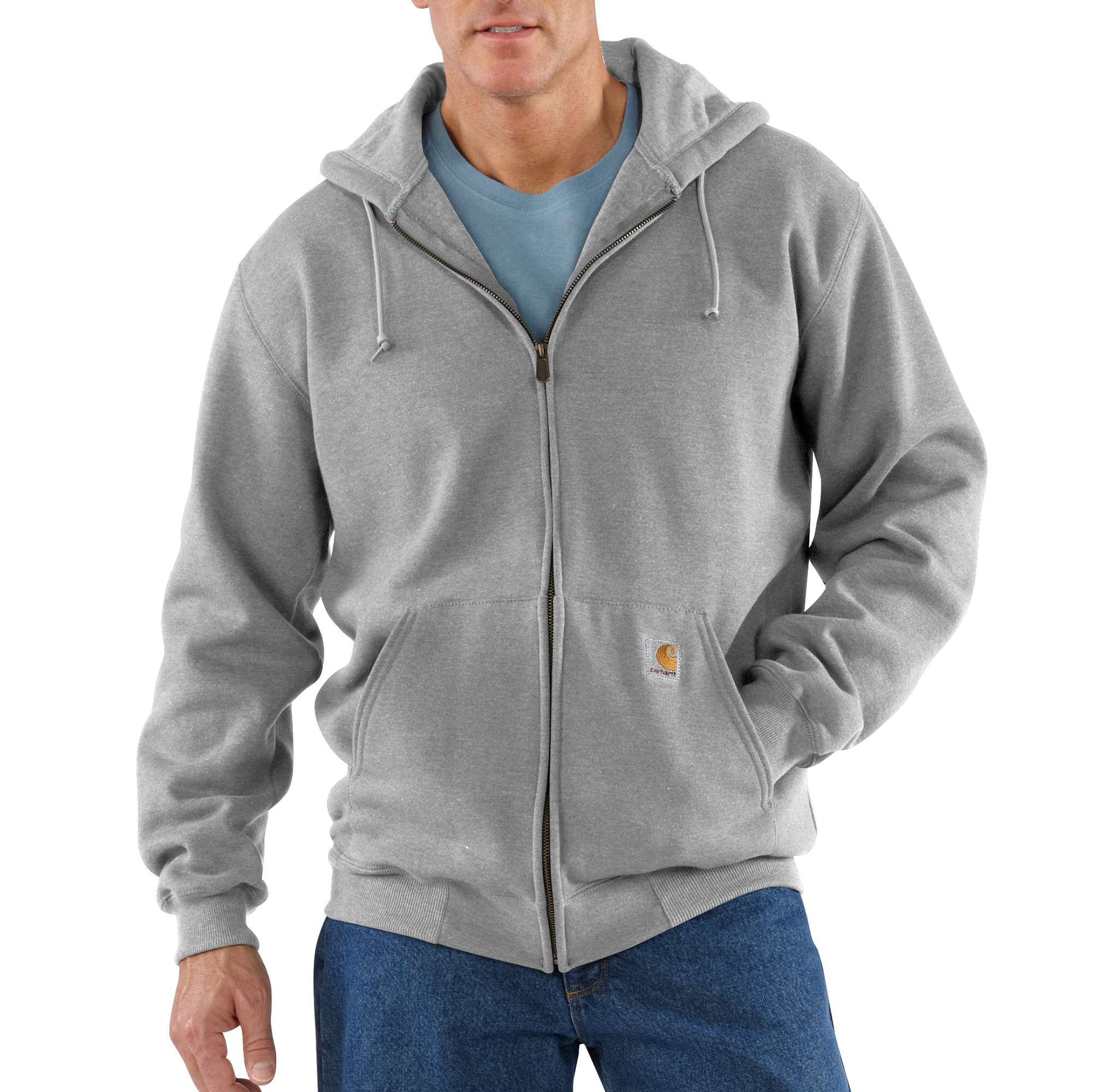 Heavyweight Hooded Zip-Front Sweatshirt | Carhartt Reworked