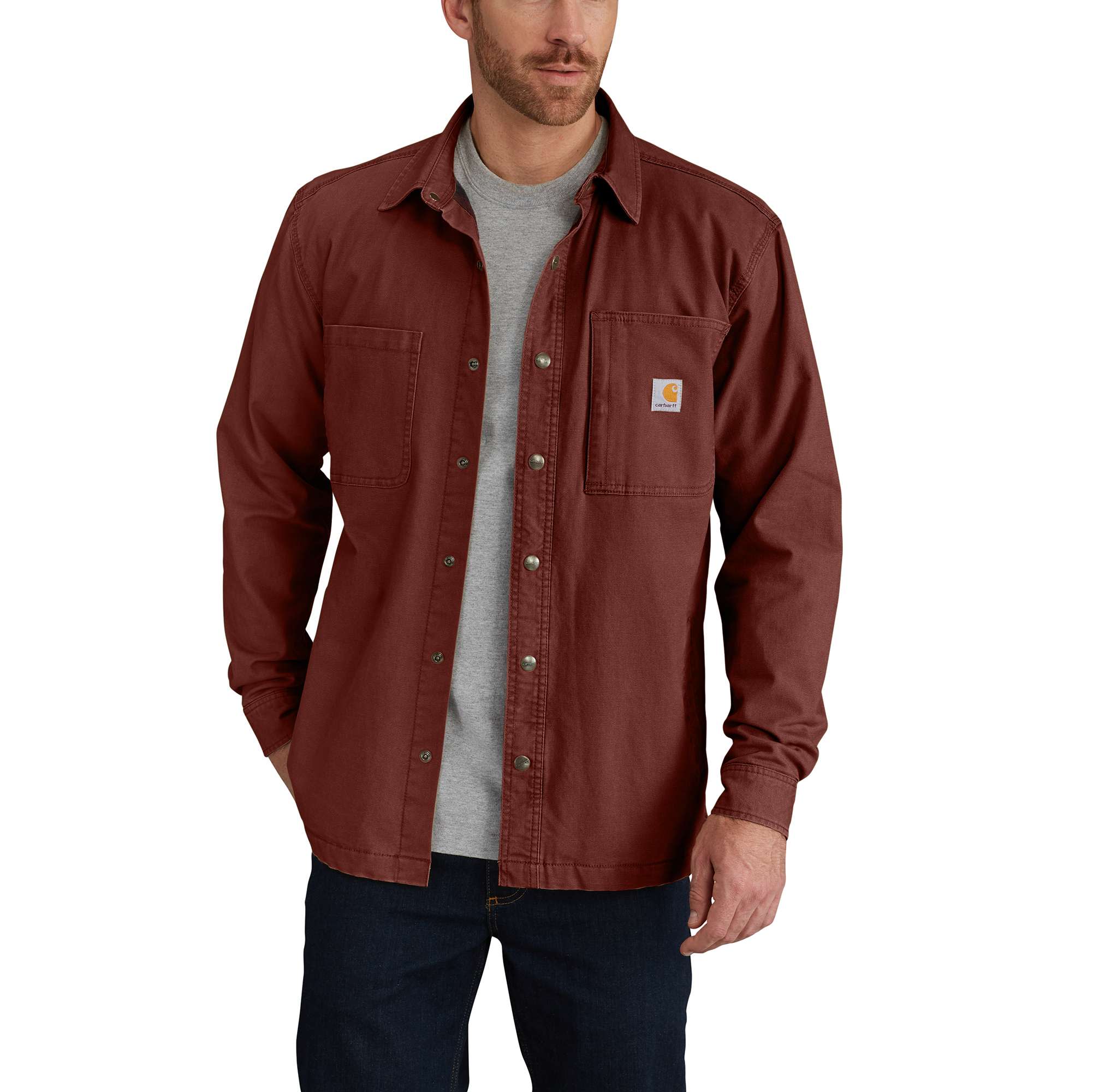 Rugged Flex Rigby Shirt Jac Fleece Lined Carhartt Reworked