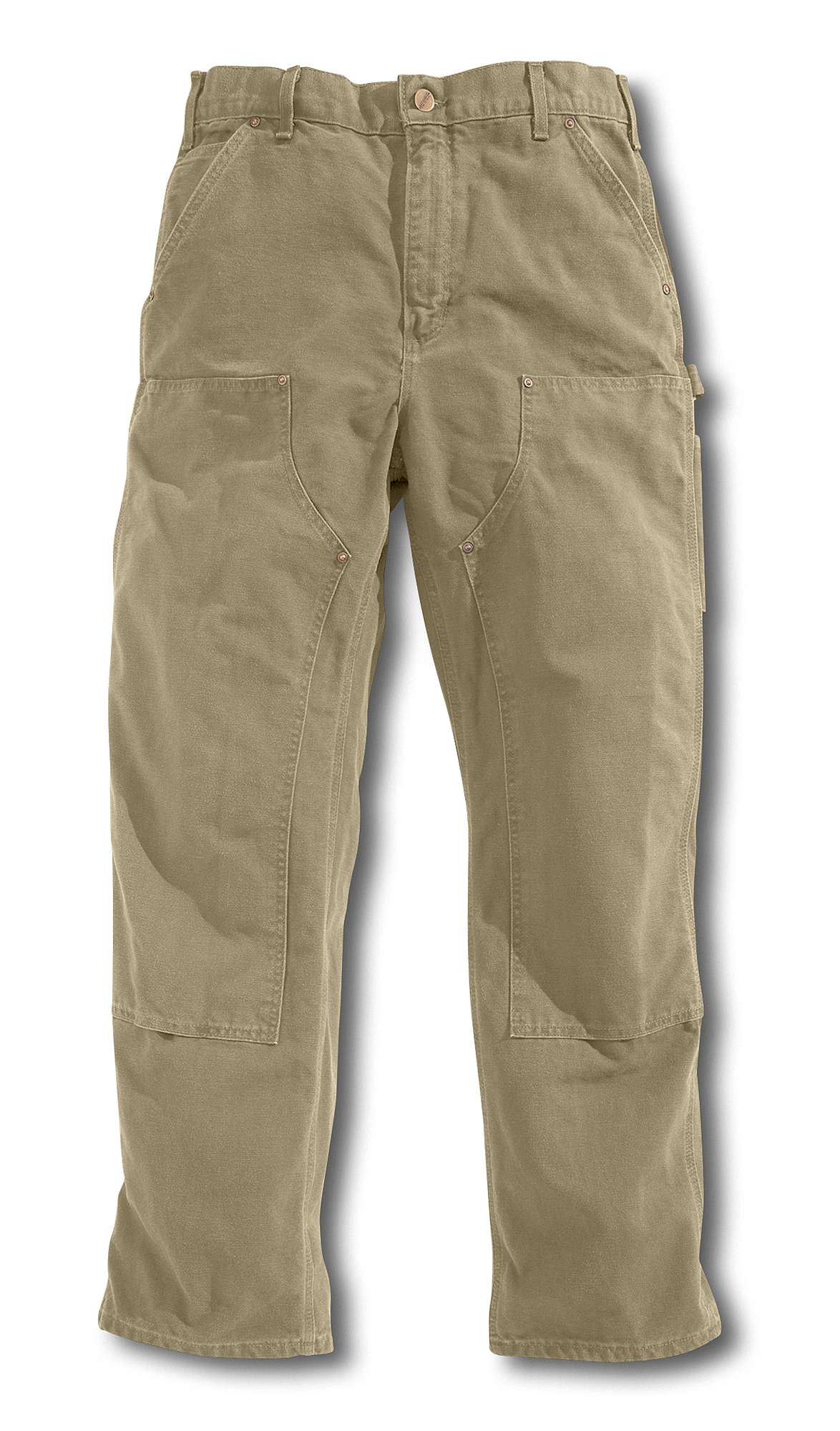 Loose Fit Washed Duck Double-Front Utility Work Pant