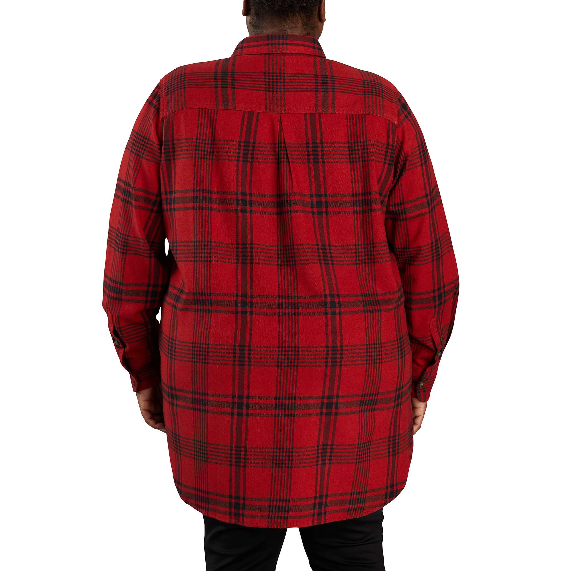 Rugged Flex® Relaxed Fit Midweight Flannel Long-Sleeve Plaid Tunic