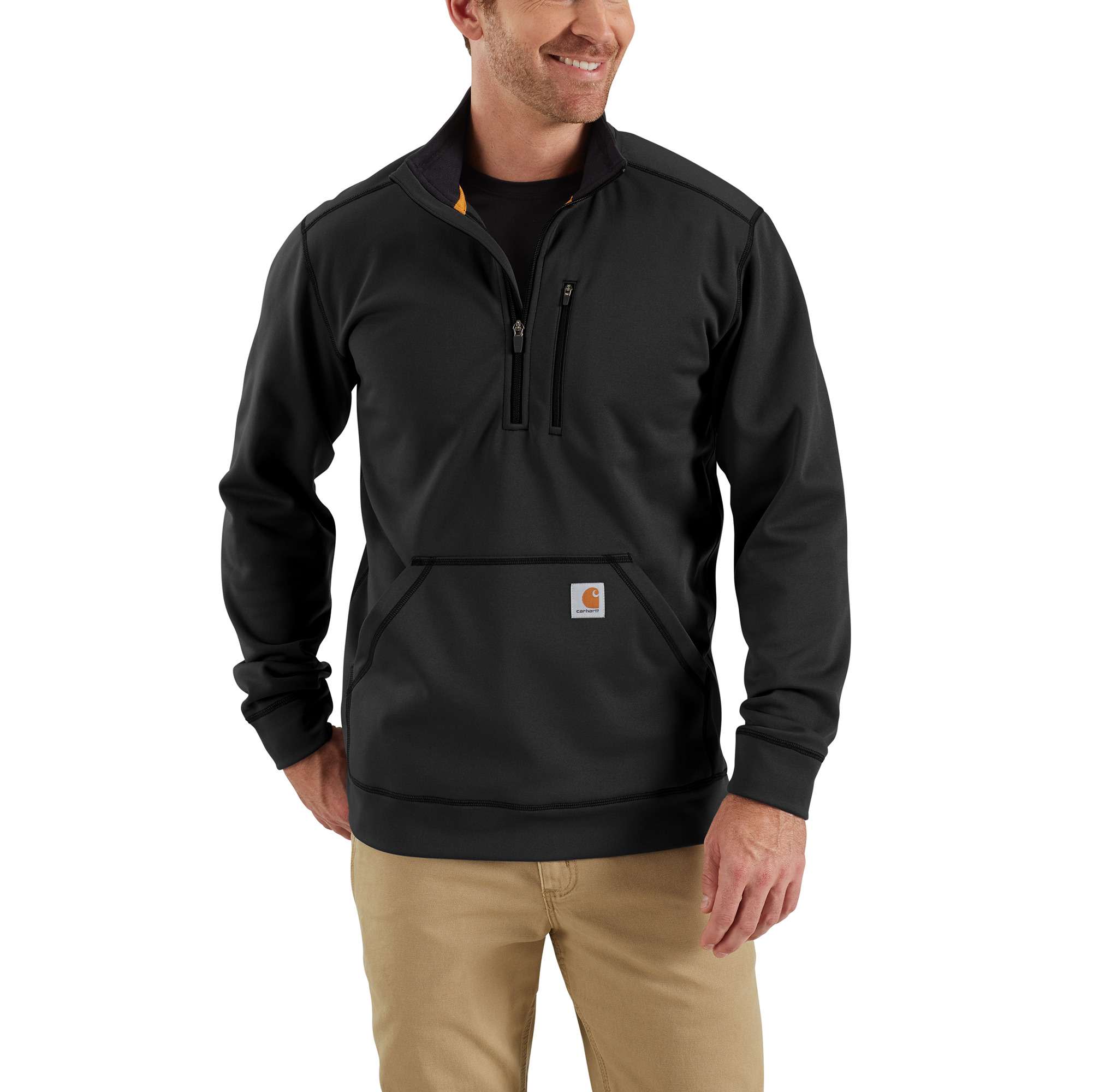 Carhartt mock neck half zip sweatshirt best sale