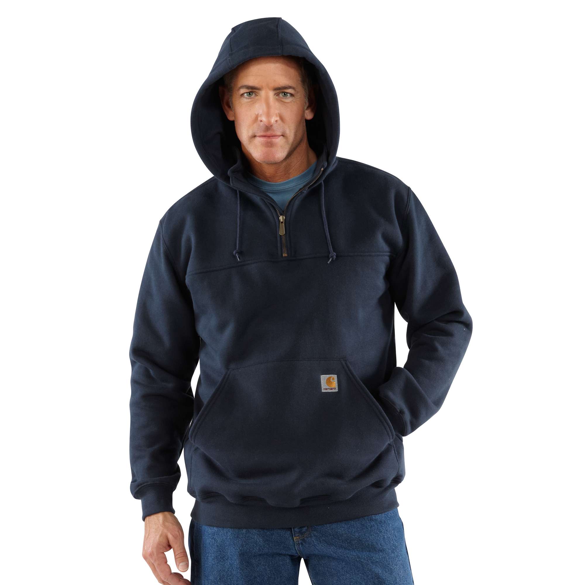 Heavyweight Hooded Zip-Mock Sweatshirt | Carhartt Reworked