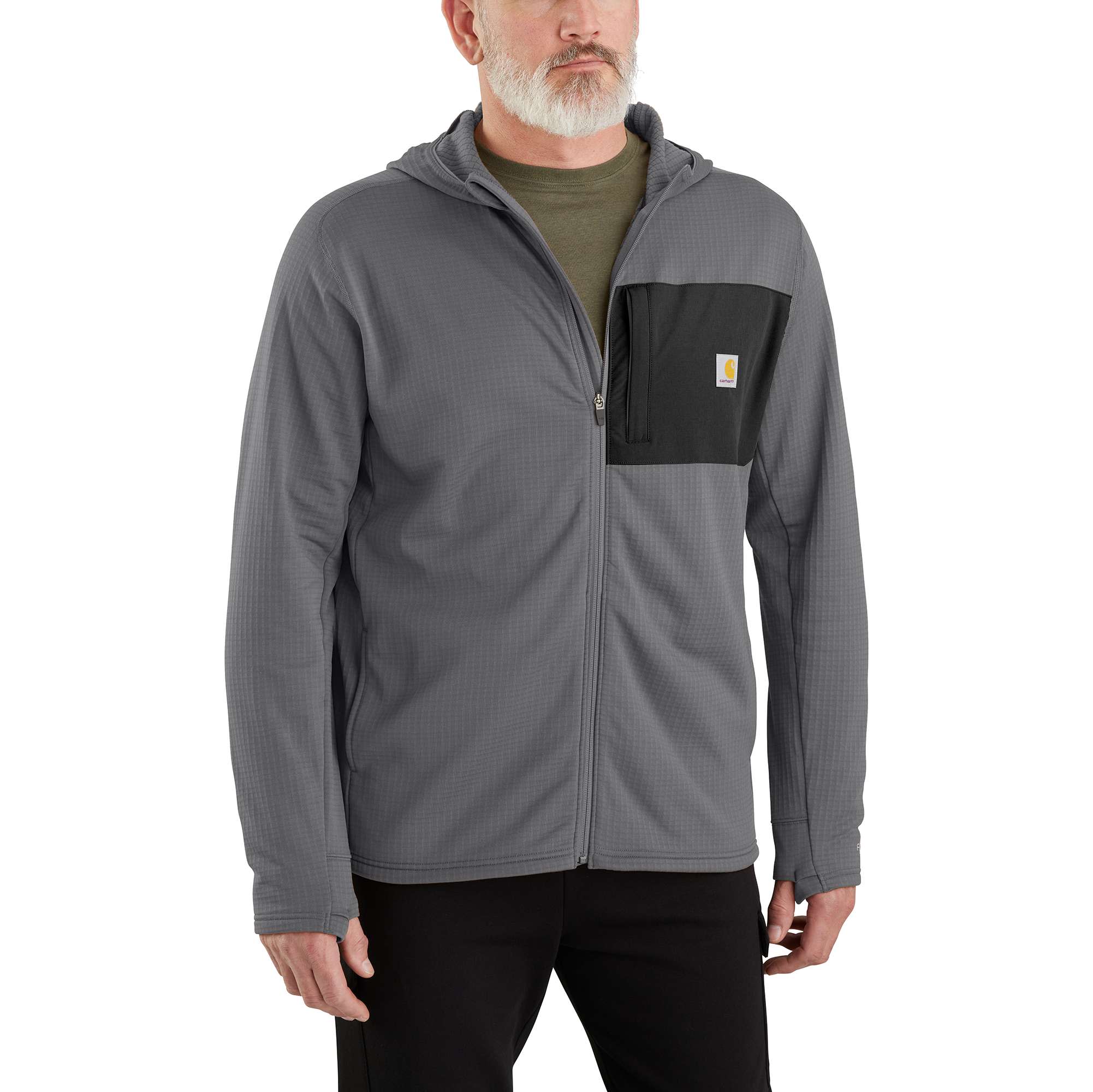 Carhartt Force® Relaxed Fit Full-Zip Long-Sleeve Hooded Fleece