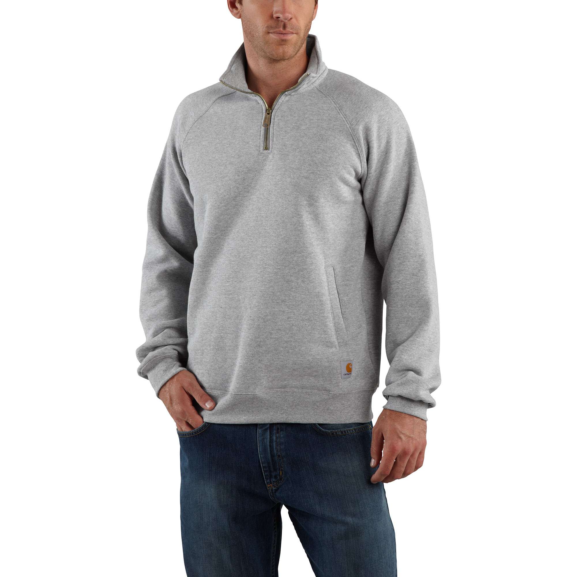 Midweight Quarter-Zip Mock-Neck Sweatshirt | Carhartt Reworked