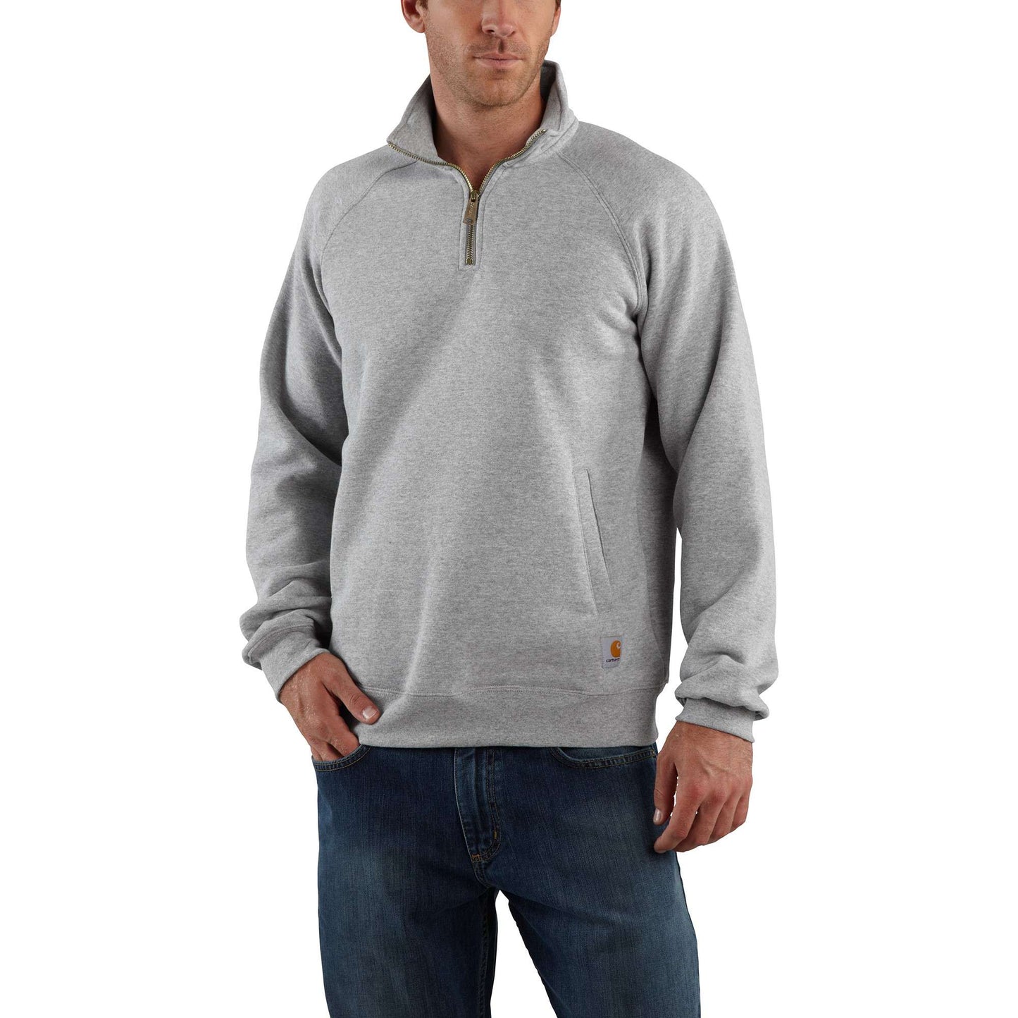 Midweight Quarter-Zip Mock-Neck Sweatshirt | Carhartt Reworked