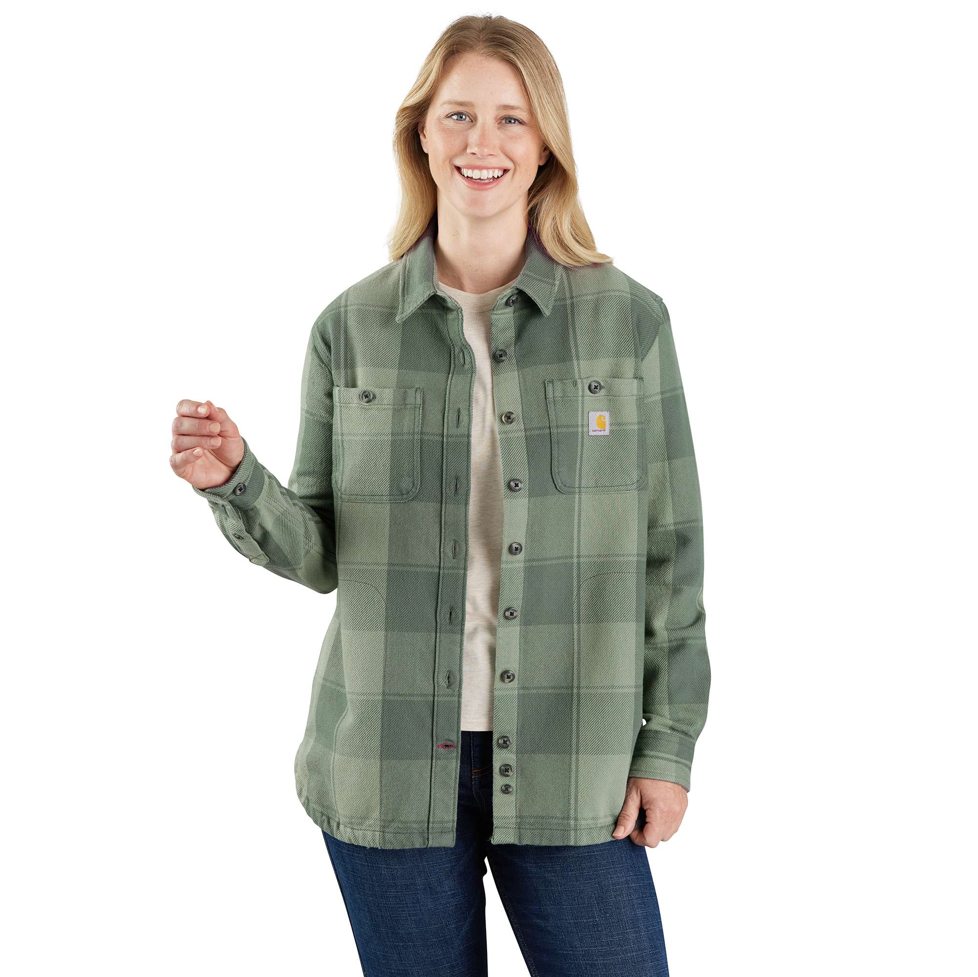 Women's Loose Fit Twill Shirt Jac | Carhartt Reworked