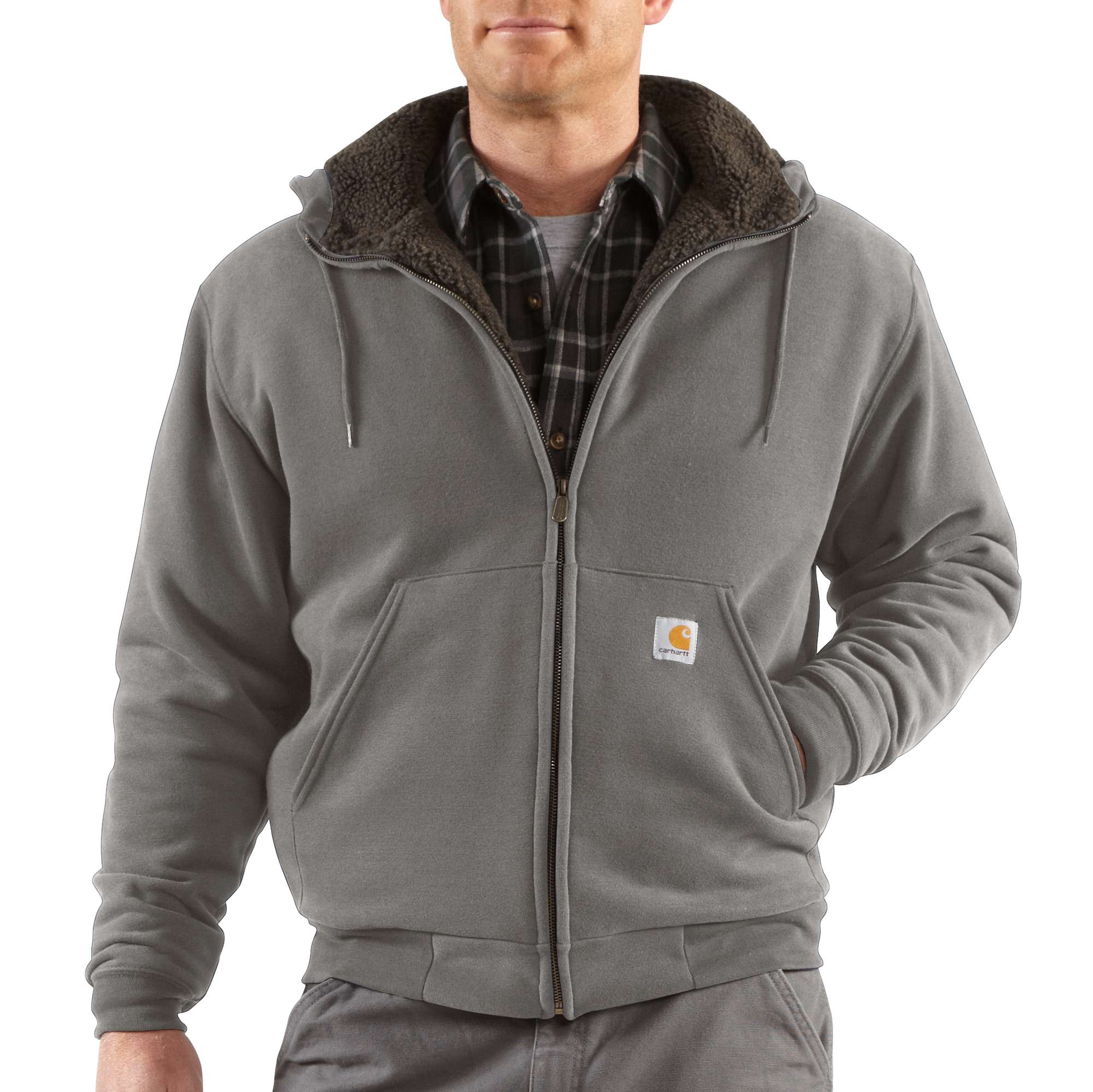 Collinston Brushed Fleece Sherpa-Lined Sweatshirt | Carhartt Reworked