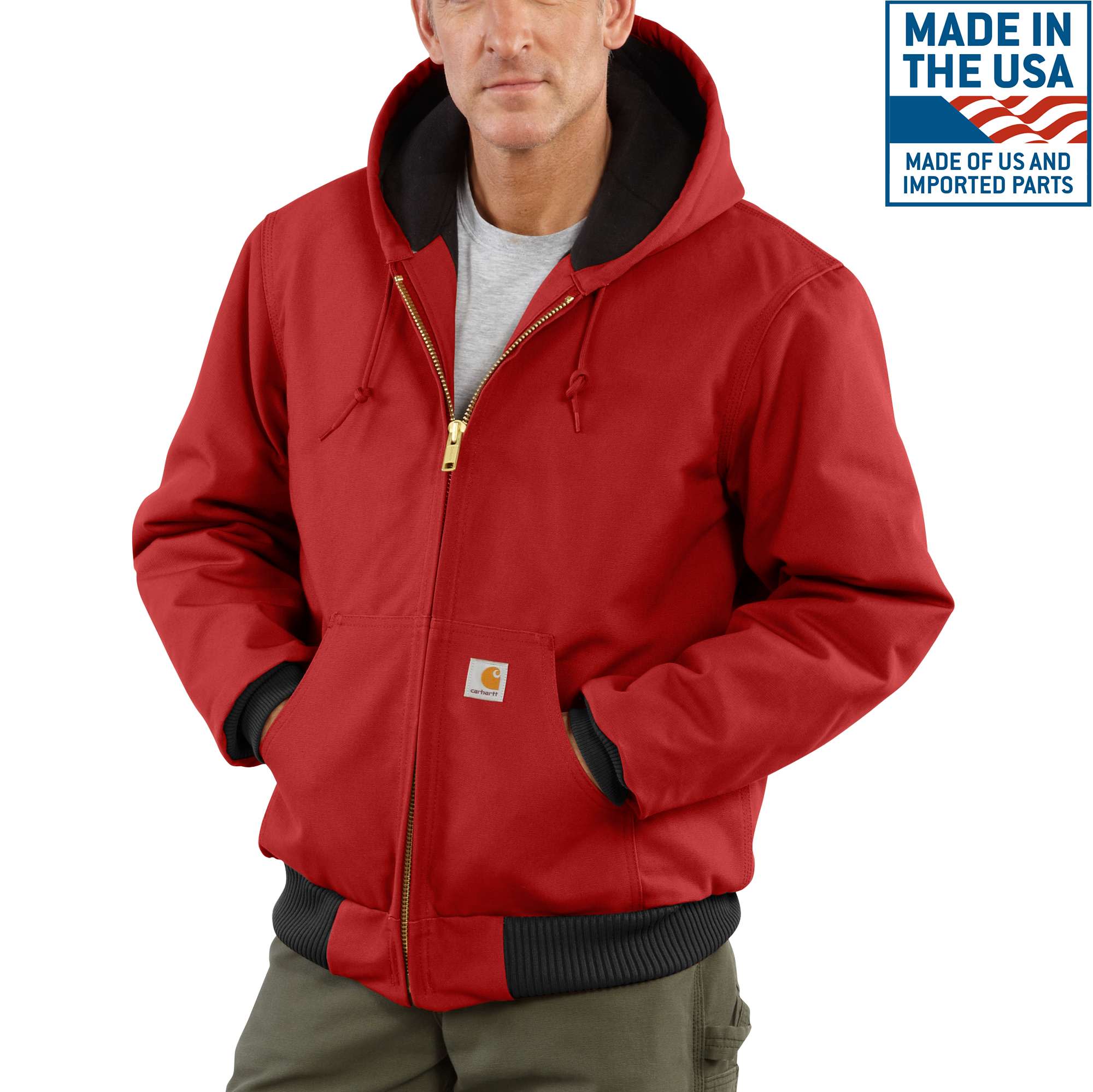 Men's carhartt work jacket best sale