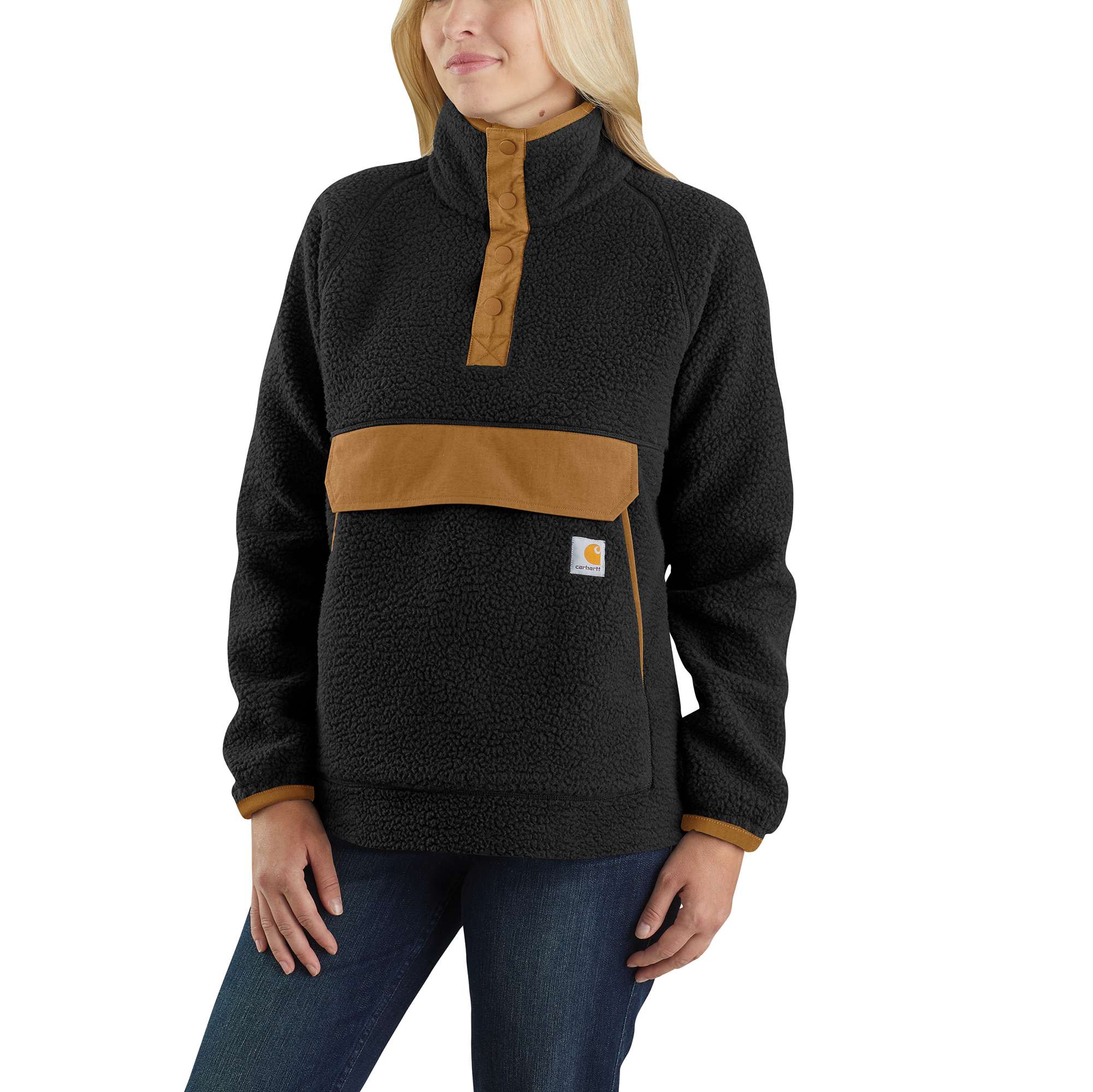 Carhartt Relaxed Fit Fleece Pullover for Women in White