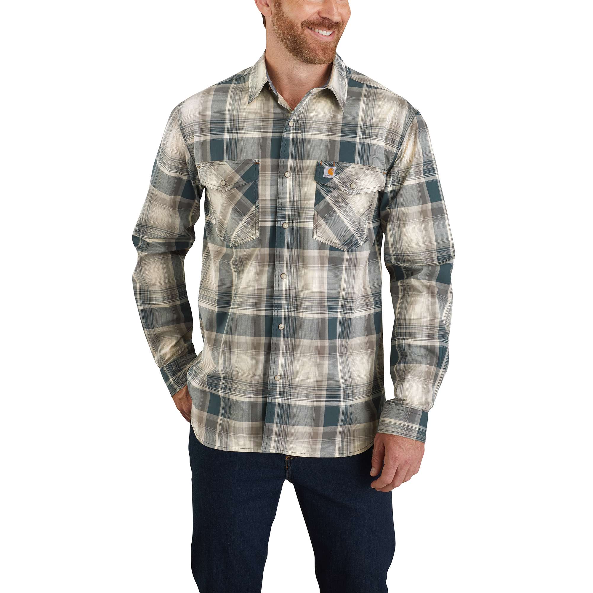 FLEX WIT ME ラガーシャツXLメンズ Carhartt® Rugged Flex® Relaxed Fit Lightweight Long-Sleeve Snap