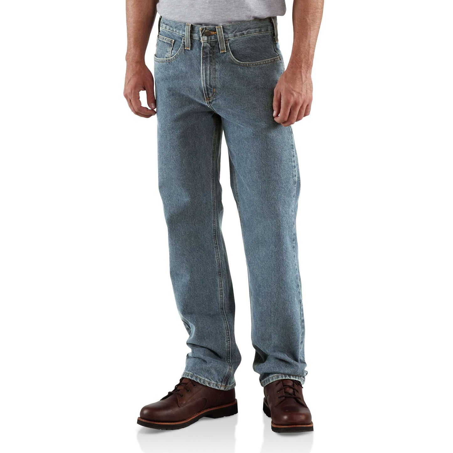 Straight/Traditional-Fit Straight-Leg Jean