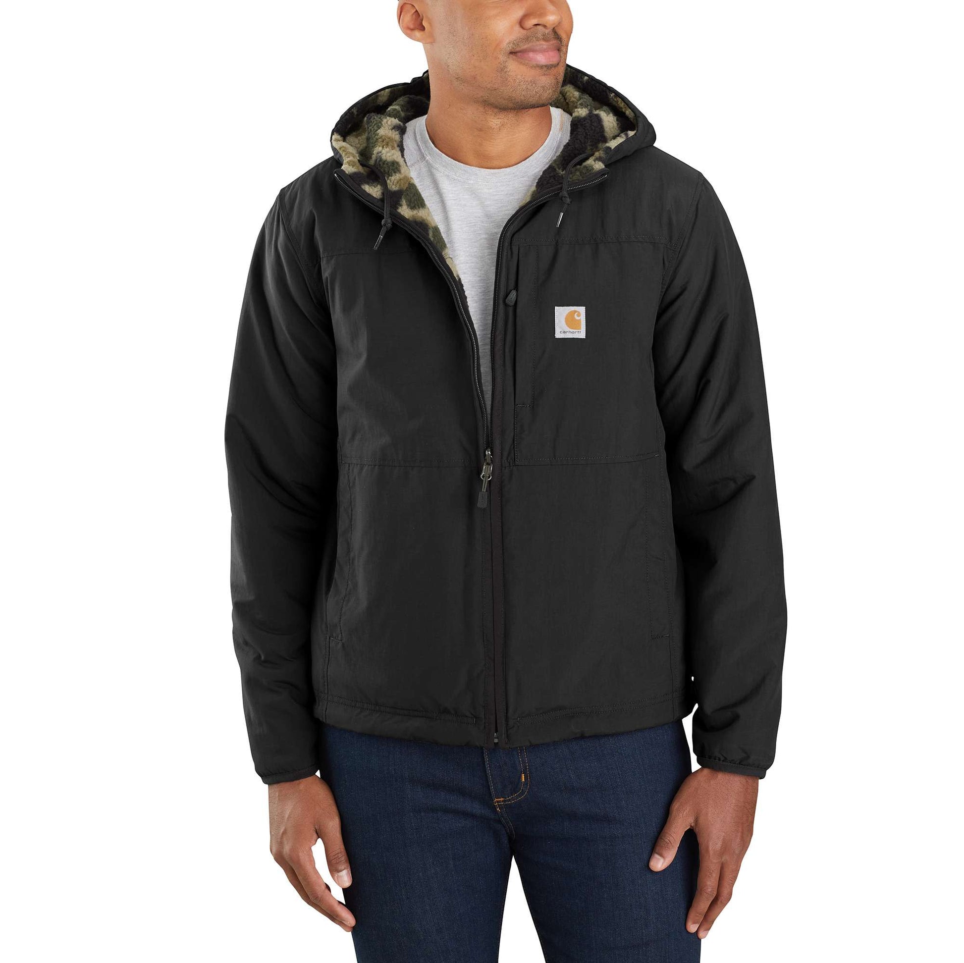 Rain Defender® Relaxed Fit Fleece Reversible Jacket | Carhartt Reworked