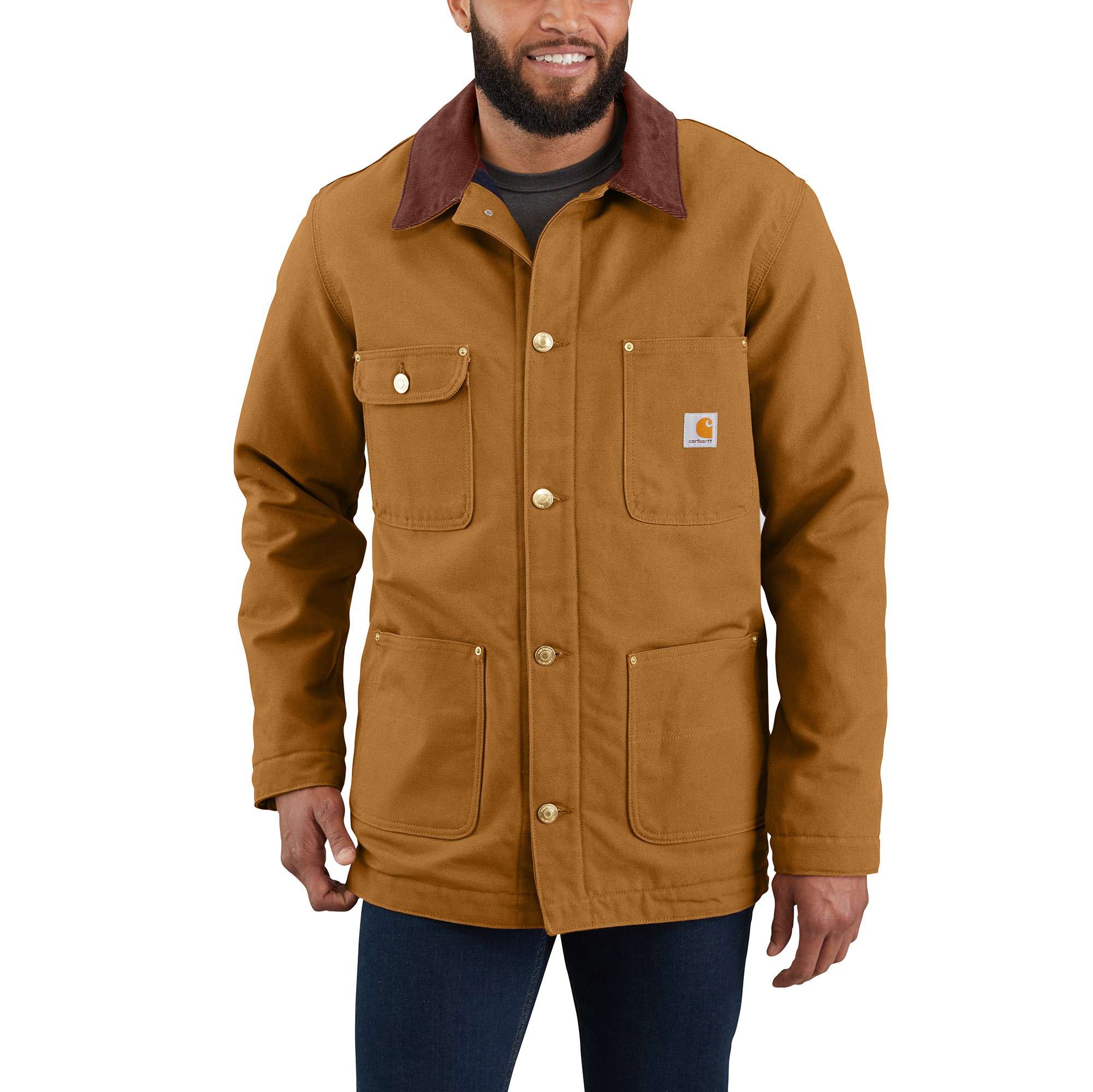 Loose Fit Firm Duck Blanket-Lined Chore Coat | Carhartt Reworked