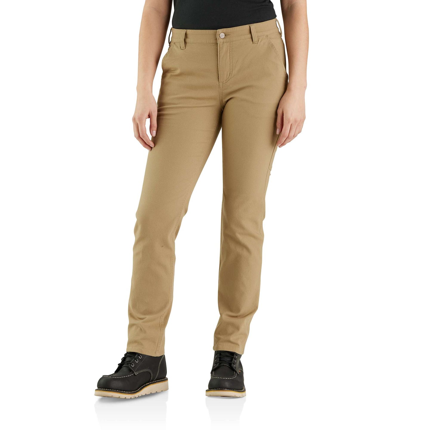 Carhartt Rugged Flex Relaxed-Fit Straight Canvas Work Pants for Ladies