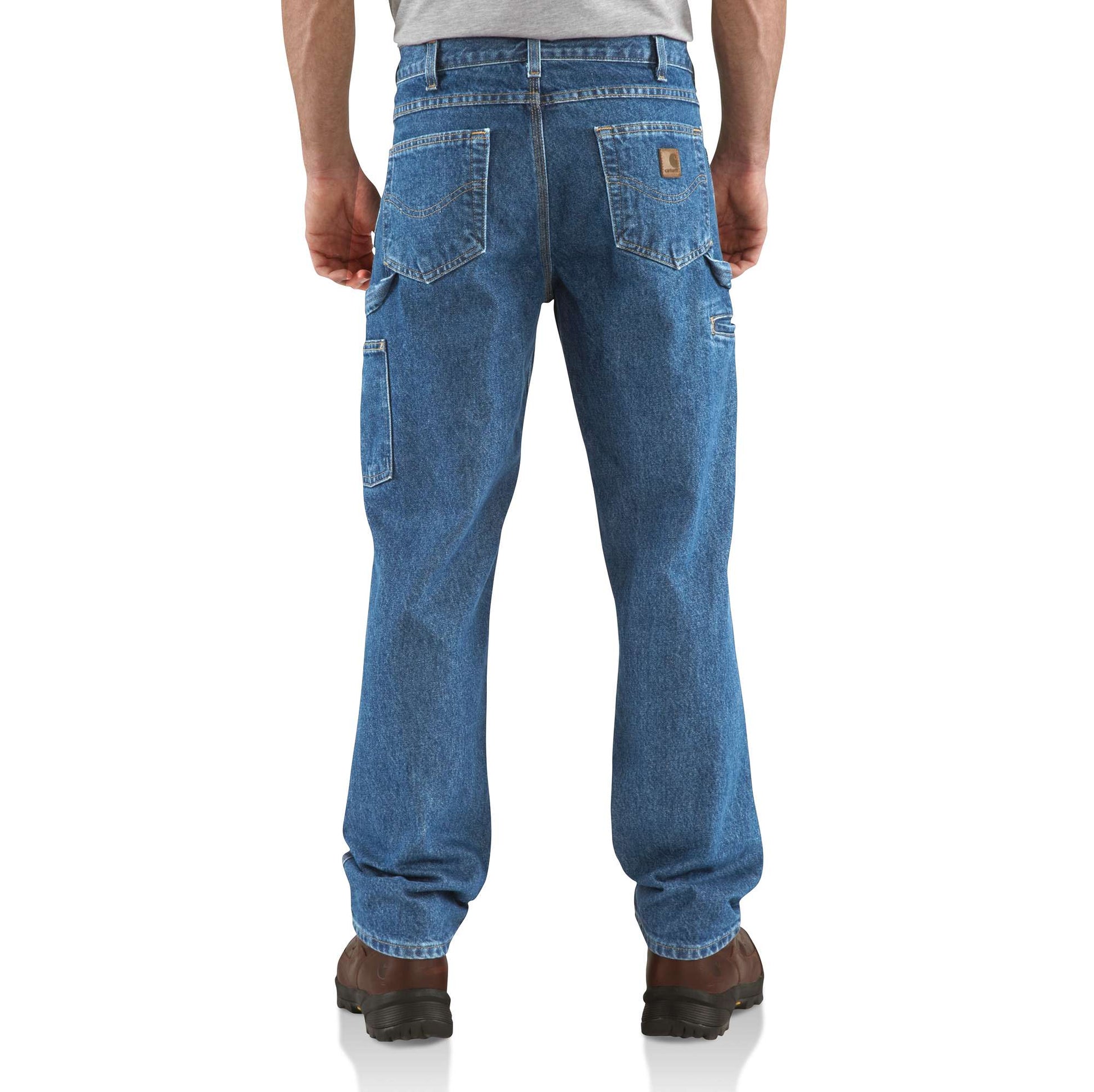 Carhartt Mens Size 35x30 Loose Fit Canvas Carpenter Pants Style
