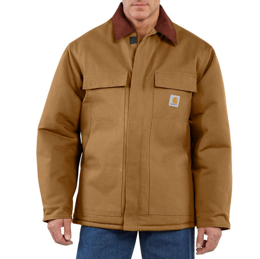 Loose Fit Firm Duck Insulated Traditional Coat