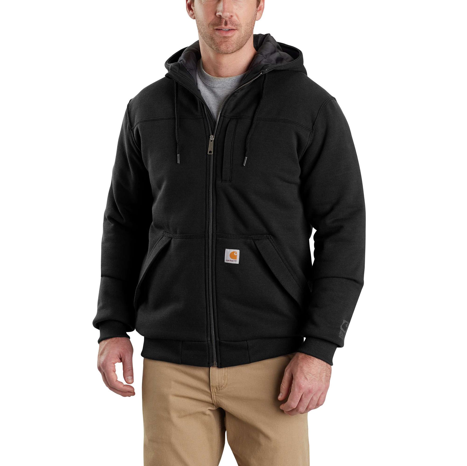 Carhartt Men's Rain Defender Rockland Sherpa-Lined Hooded Sweatshirt