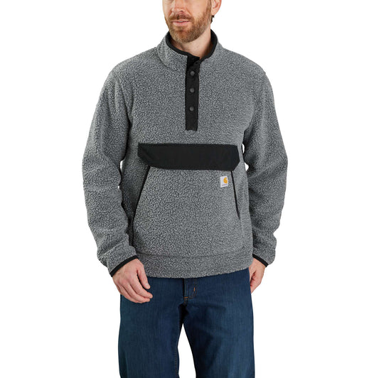 Relaxed Fit Fleece Snap Front Jacket - 2 Warmer Rating