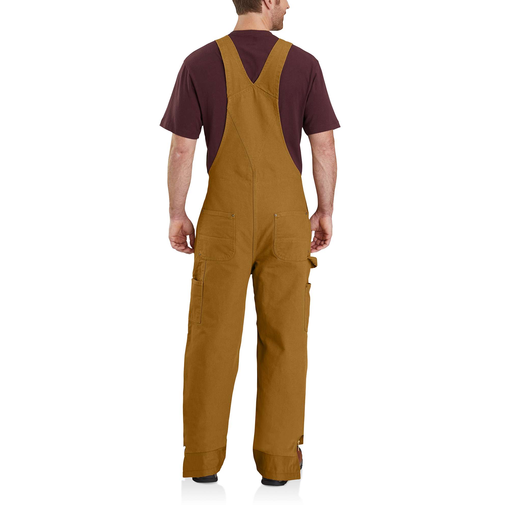 Quilt Lined Washed Duck Bib Overalls | Carhartt Reworked