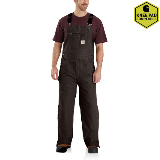 Men's Insulated Bib Overall - Loose Fit - Duck - 3 Warmest Rating