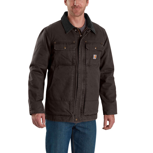 Full Swing® Relaxed Fit Washed Duck Insulated Traditional Coat - 3 Warmest Rating