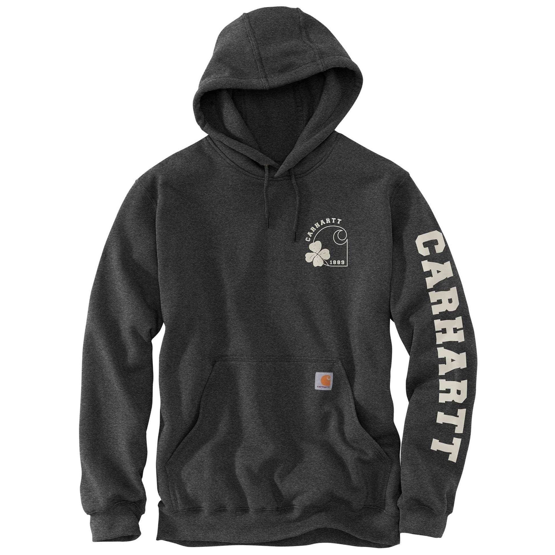 Loose Fit Midweight Hooded Shamrock Graphic Sweatshirt | Carhartt Reworked