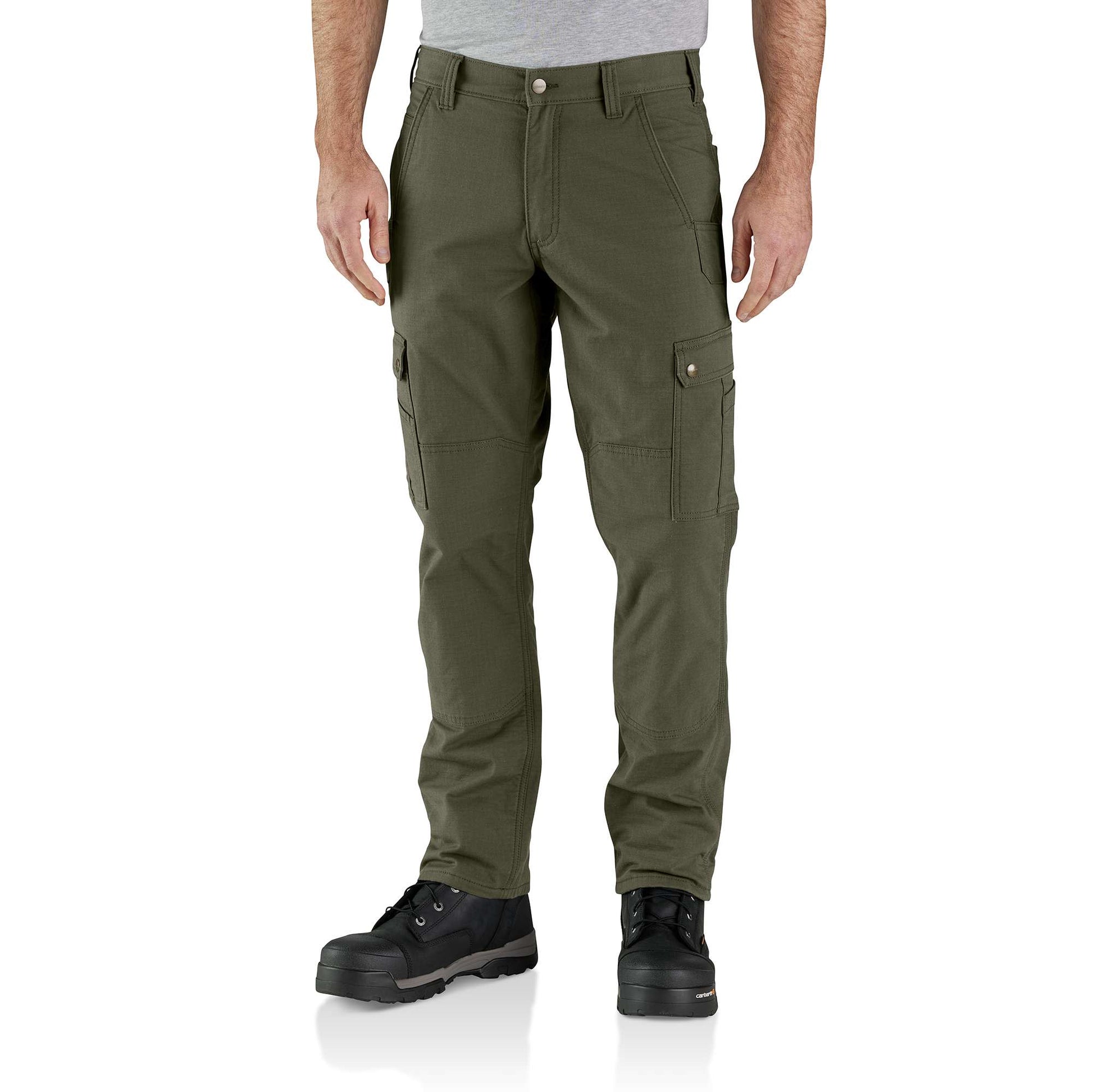 Stanley fleece lined cargo work pants what are you doing?taupe