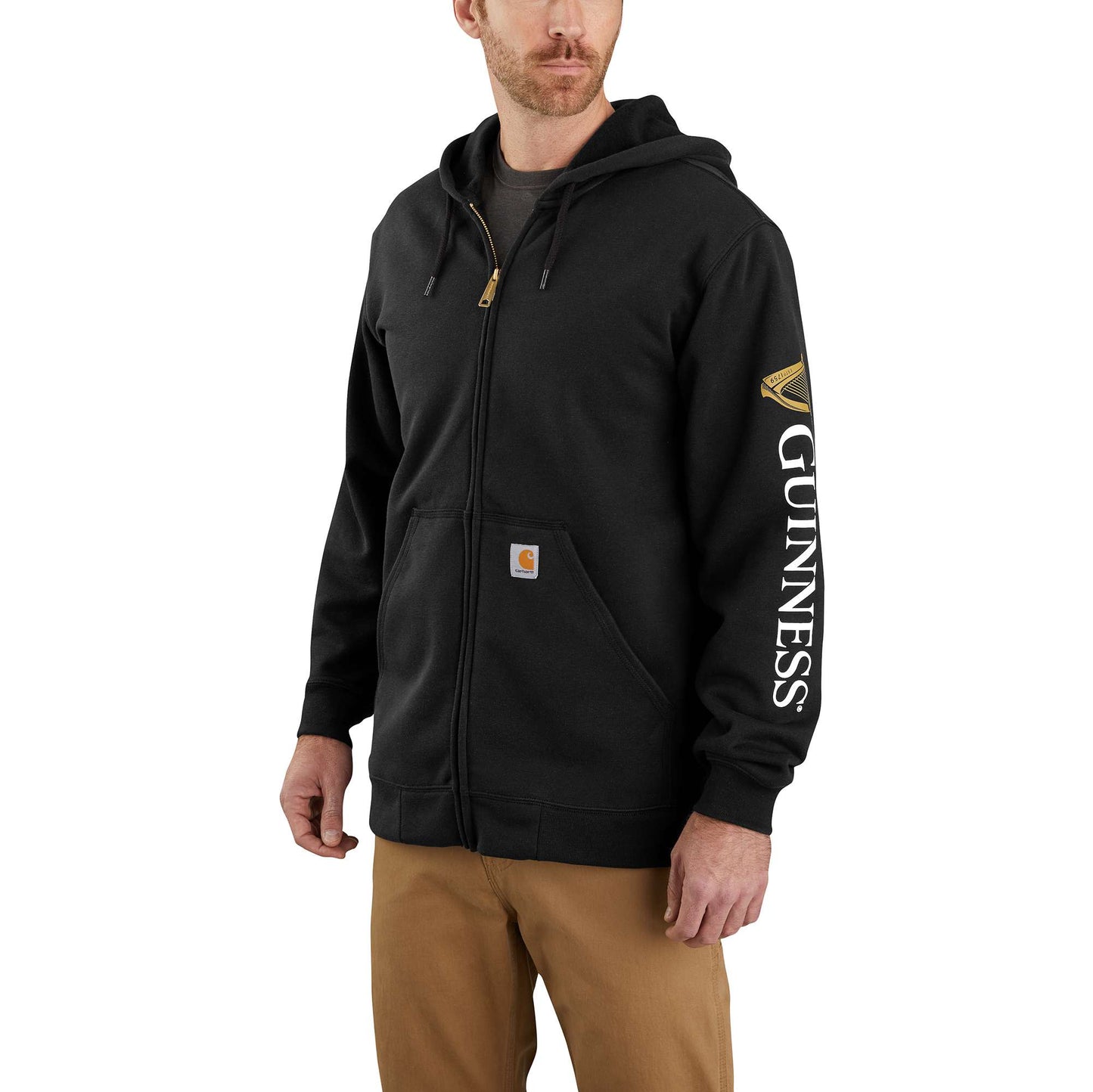 Original Fit Midweight Full-Zip Guinness Graphic Sweatshirt