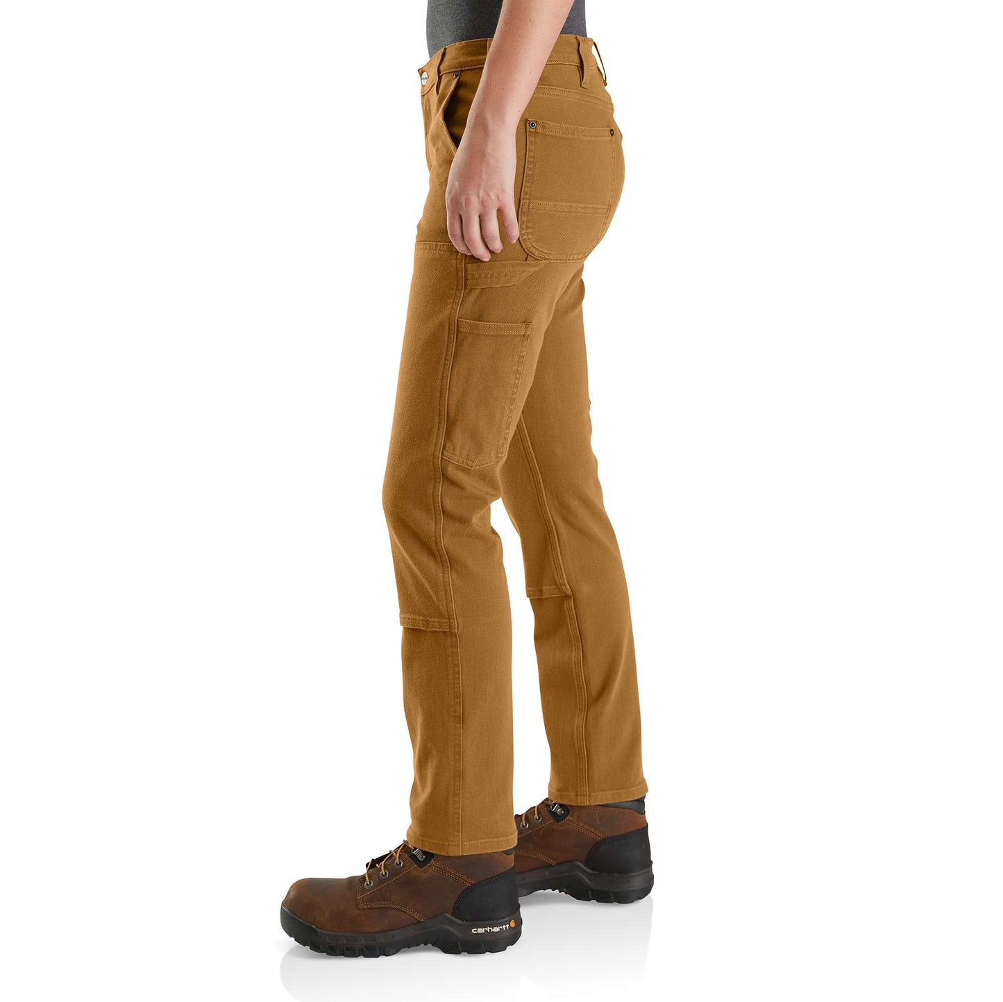 Carhartt Women's Relaxed Fit Double Front Canvas Work Pants - Carhartt Brown