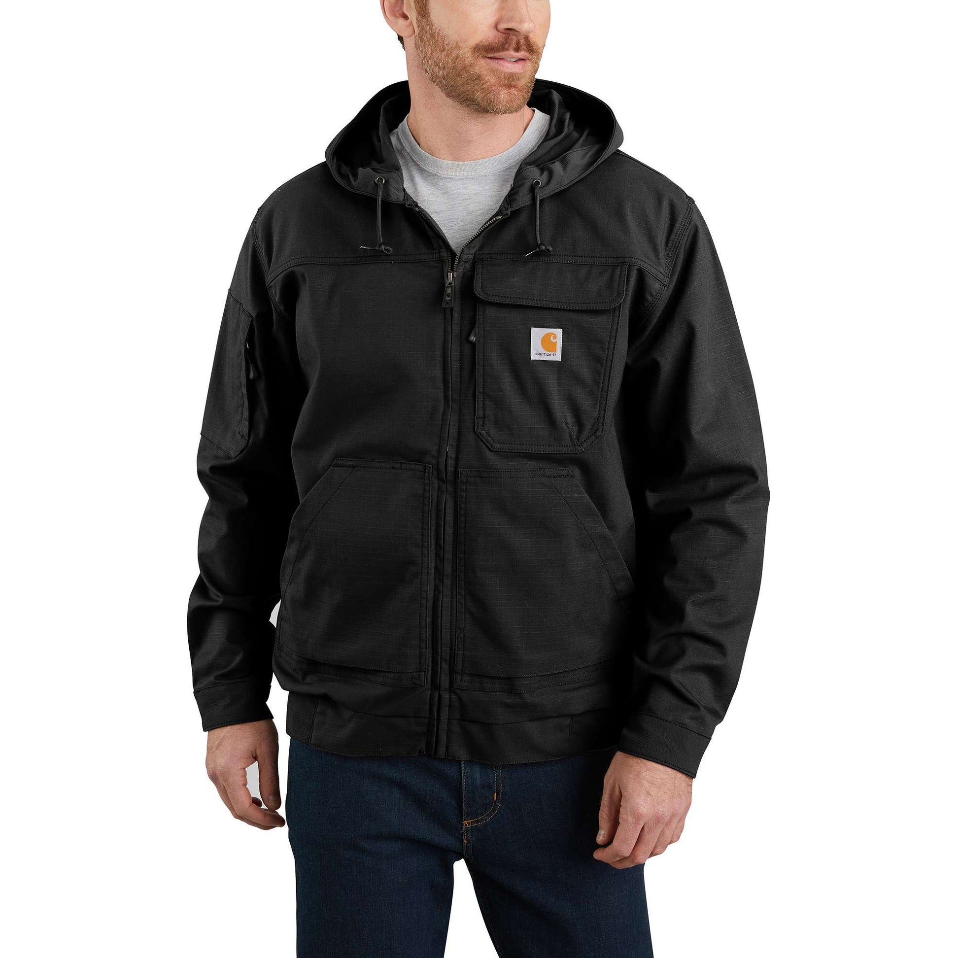 Steel Rugged Flex® Ripstop Hooded Active Jac | Carhartt Reworked