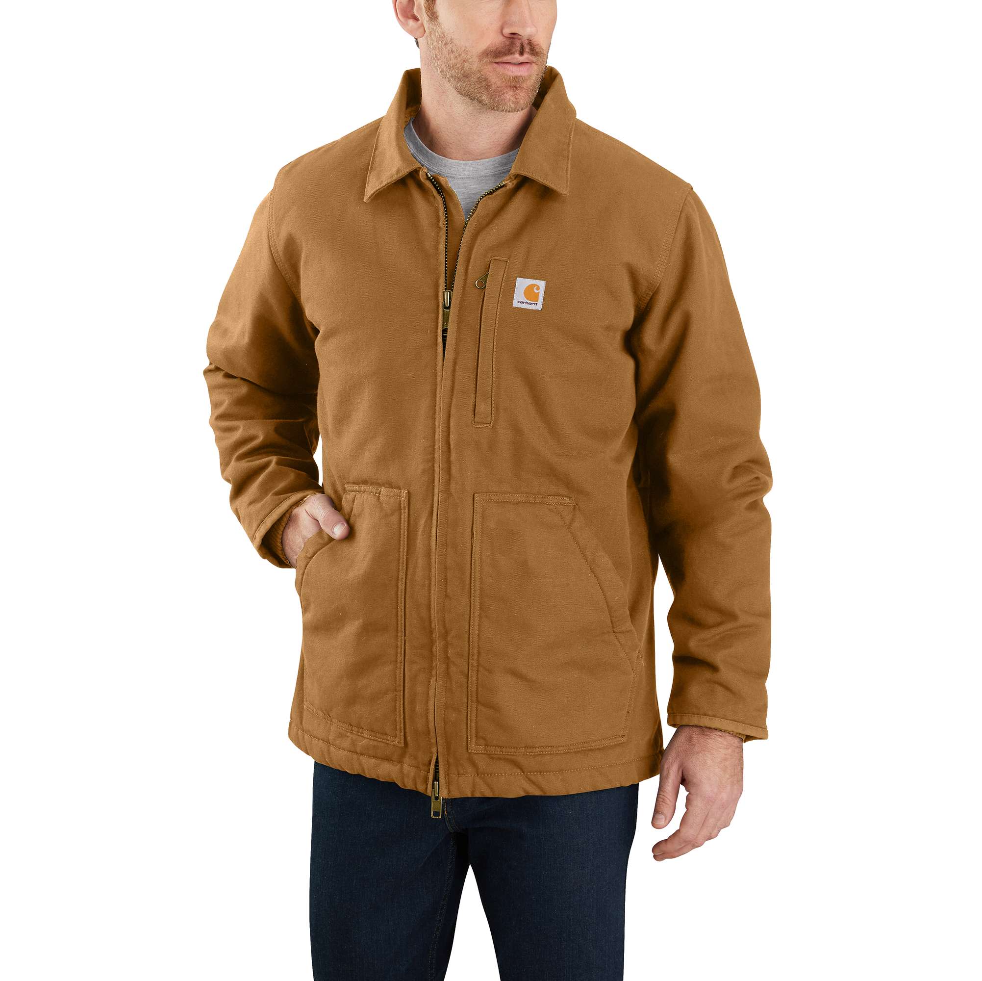 Carhartt jacket 2024 fur collar