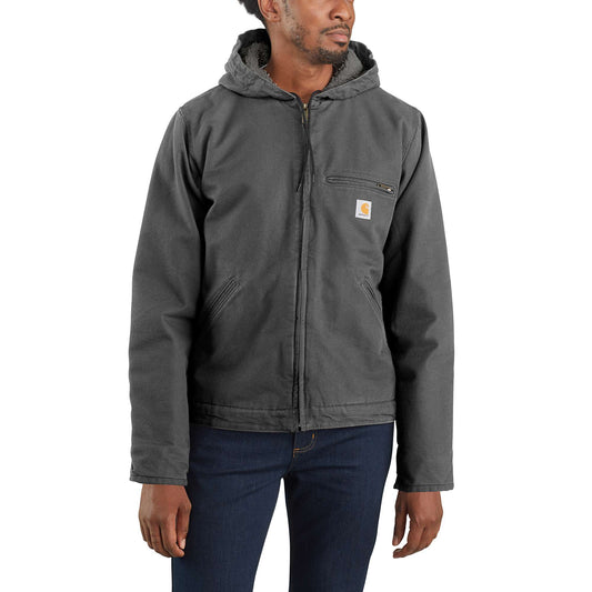 Men's Sherpa-Lined Jacket - Relaxed Fit - Washed Duck - 3 Warmest Rating