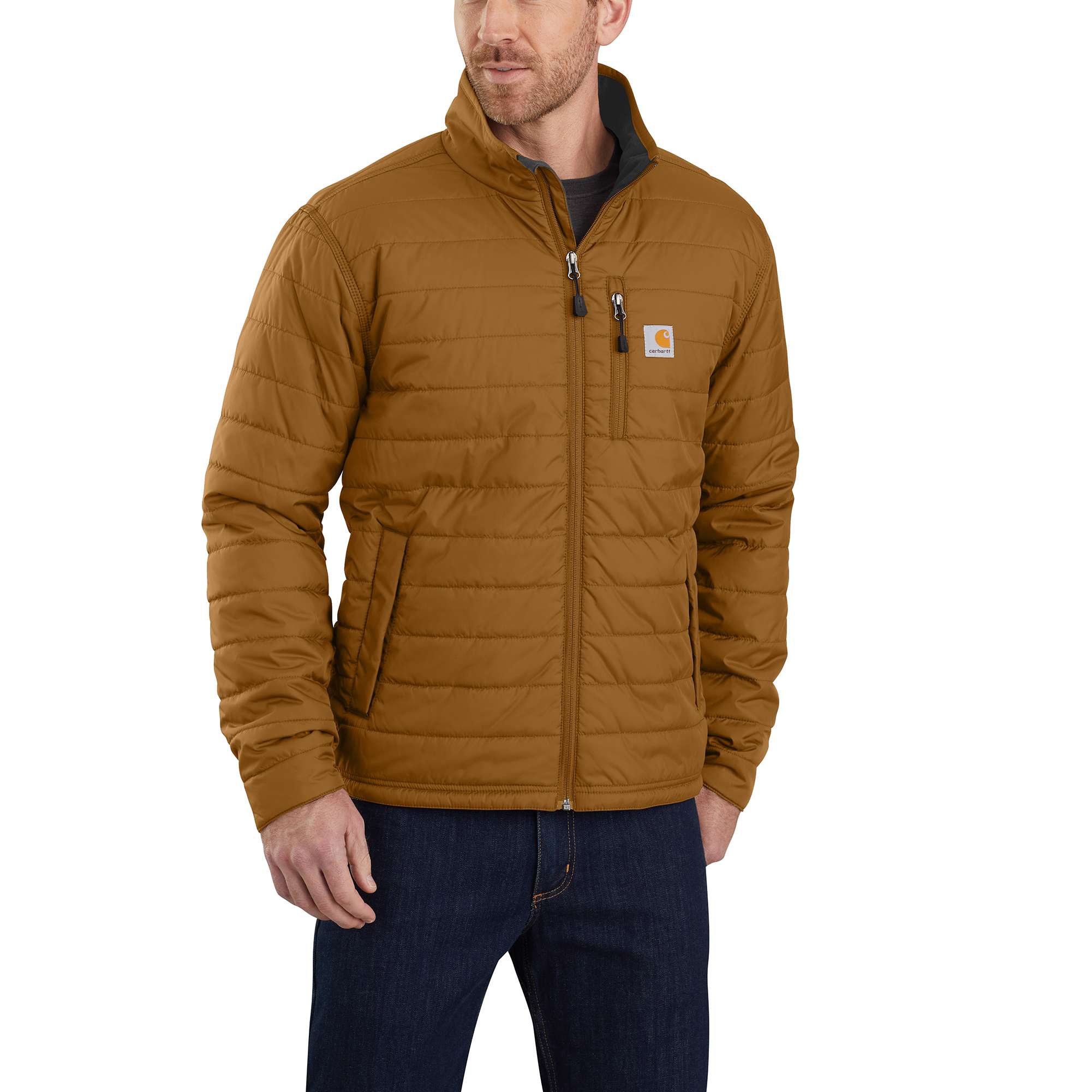 Rain Defender Relaxed Fit Lightweight Insulated Jacket Carhartt Reworked