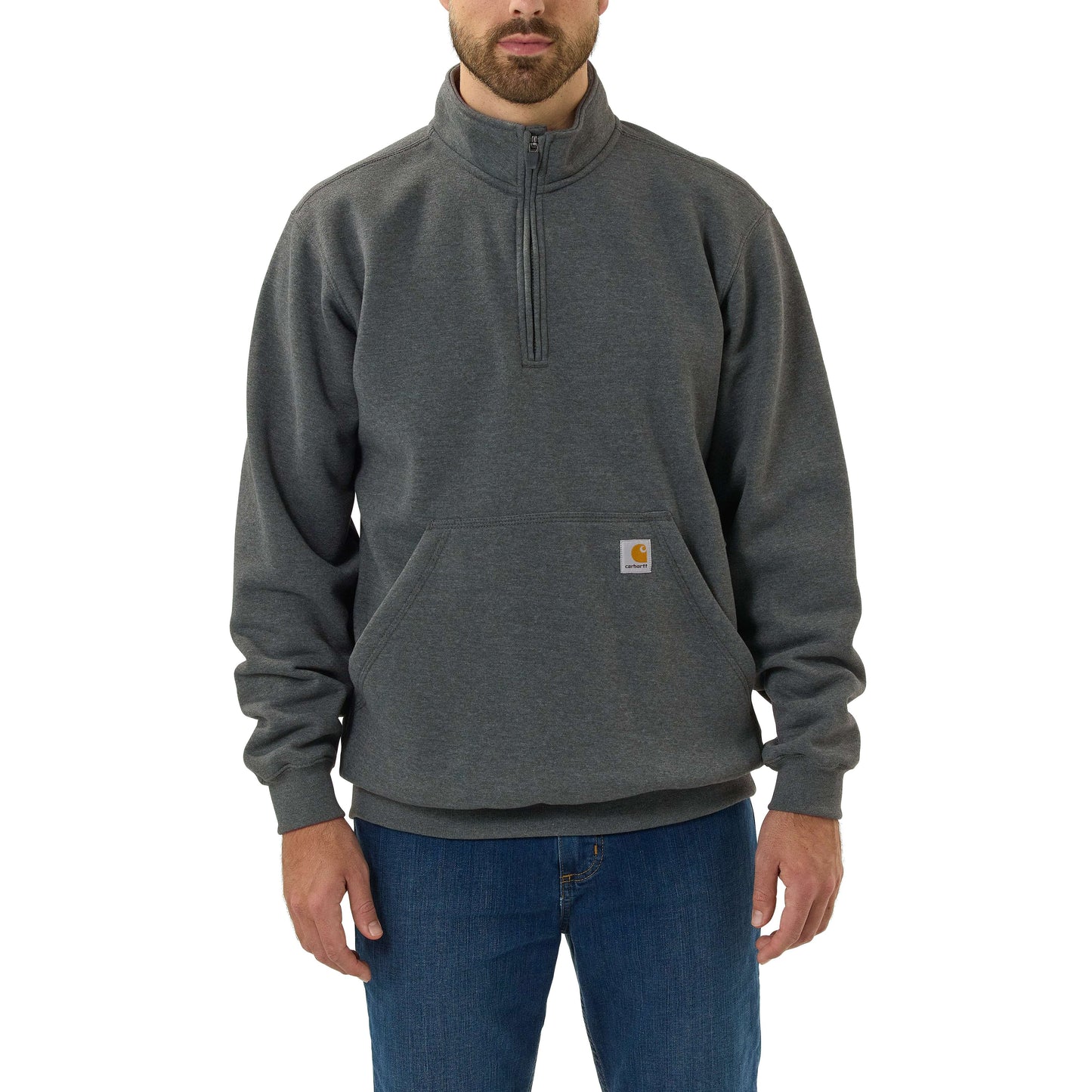 Loose Fit Midweight Quarter-Zip Mock-Neck Sweatshirt | Carhartt Reworked