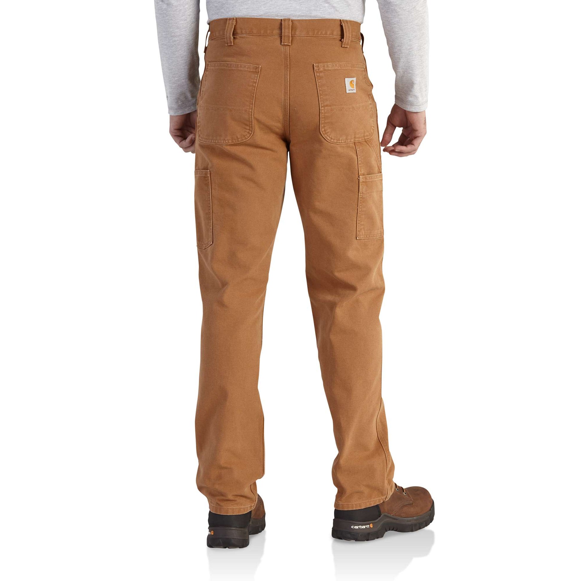 Carhartt Brown Washed-Duck Work Dungaree