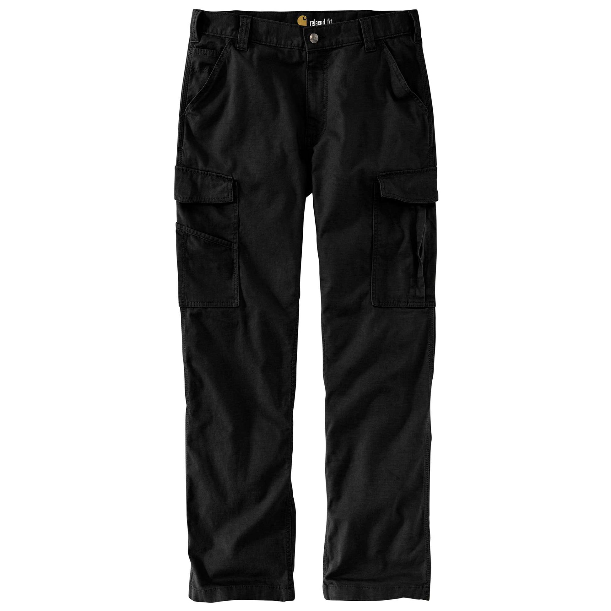 Men's Rugged Flex Relaxed Fit Duck Utility Work Pant - Black