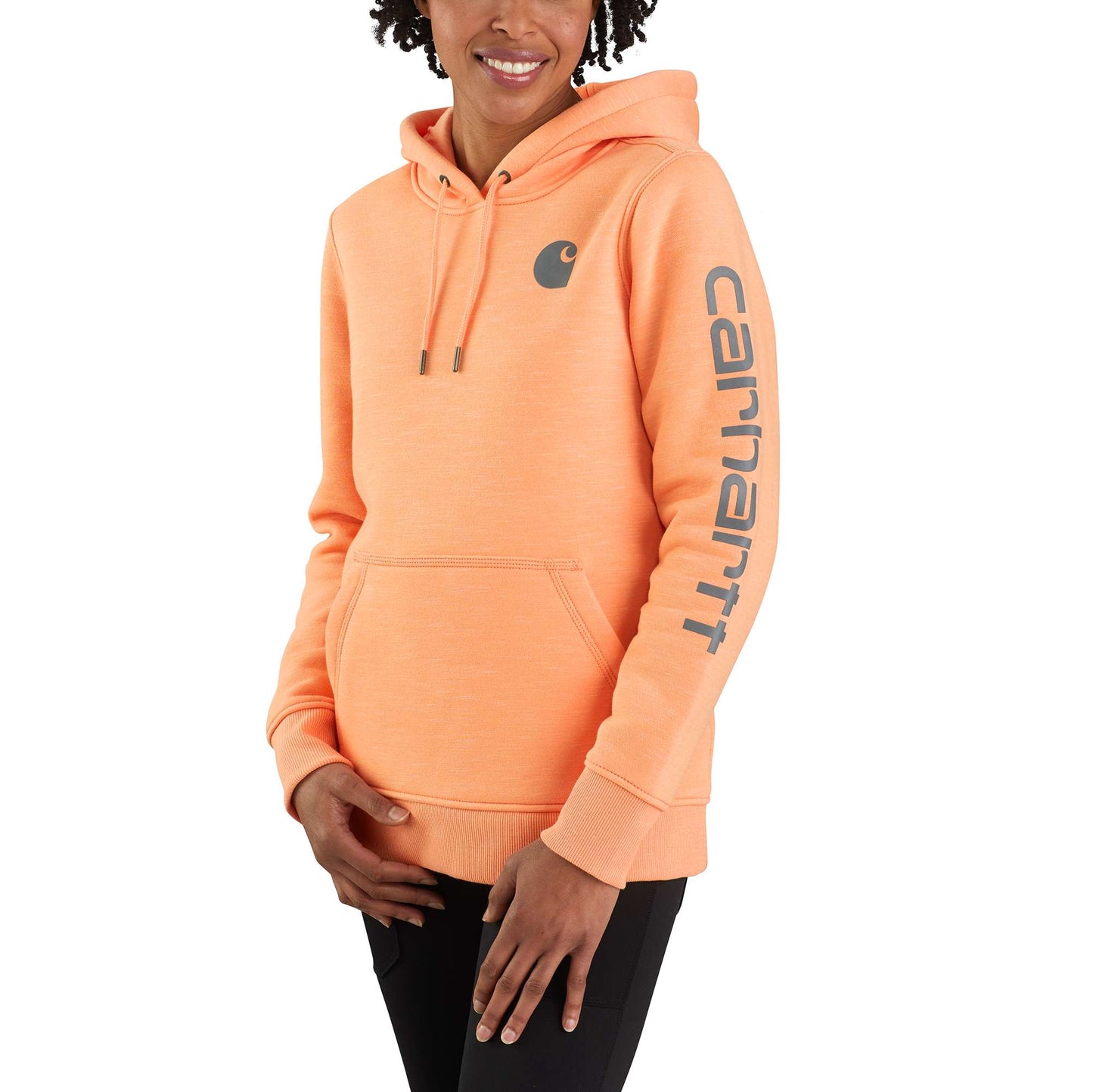 Women's Relaxed Fit Midweight Logo Sleeve Graphic Sweatshirt