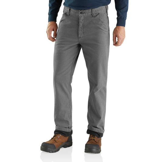 Rugged Flex® Relaxed Fit Canvas Knit-Lined Utility Work Pant