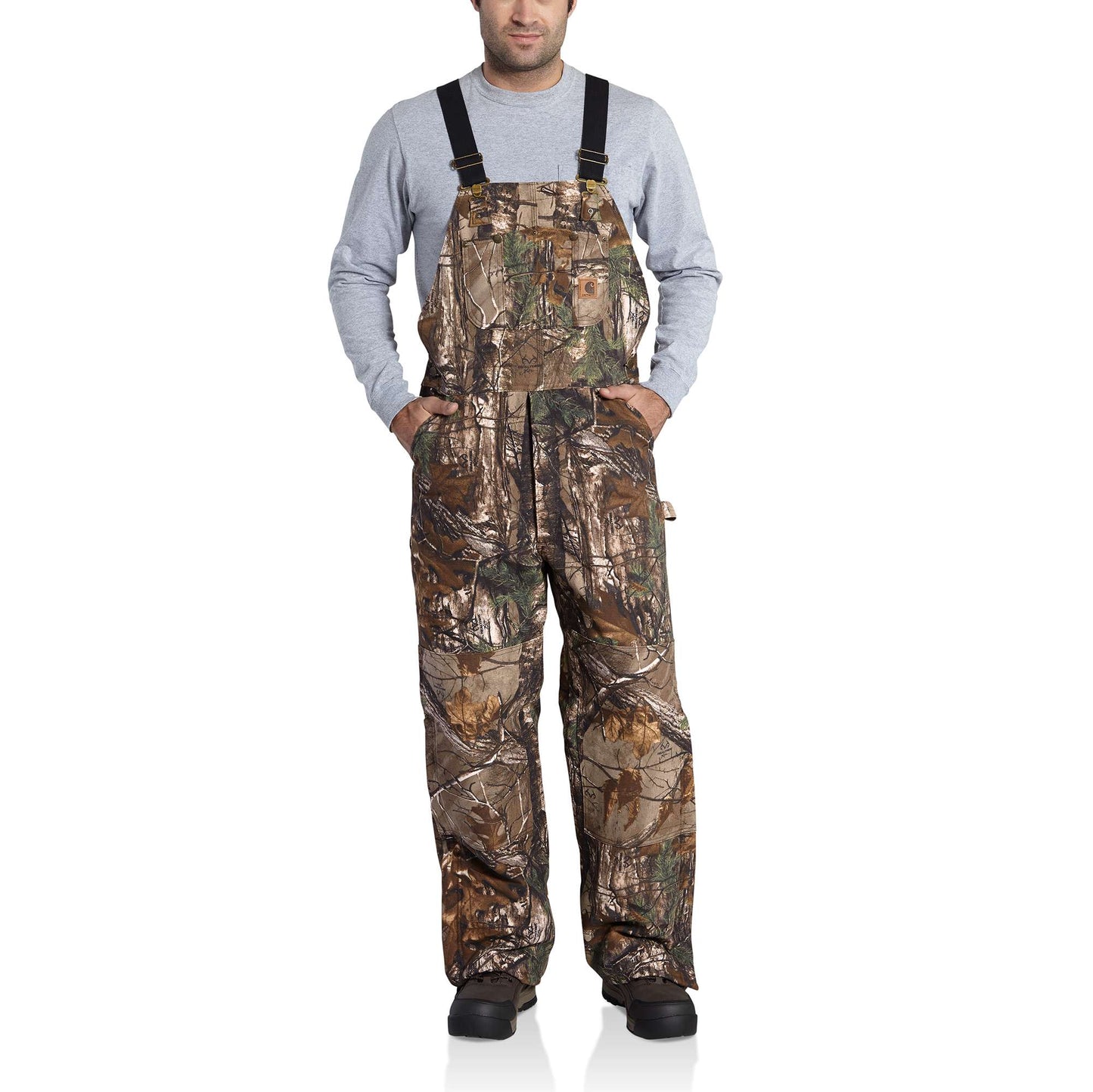 Quilt Lined Camo Bib Overalls