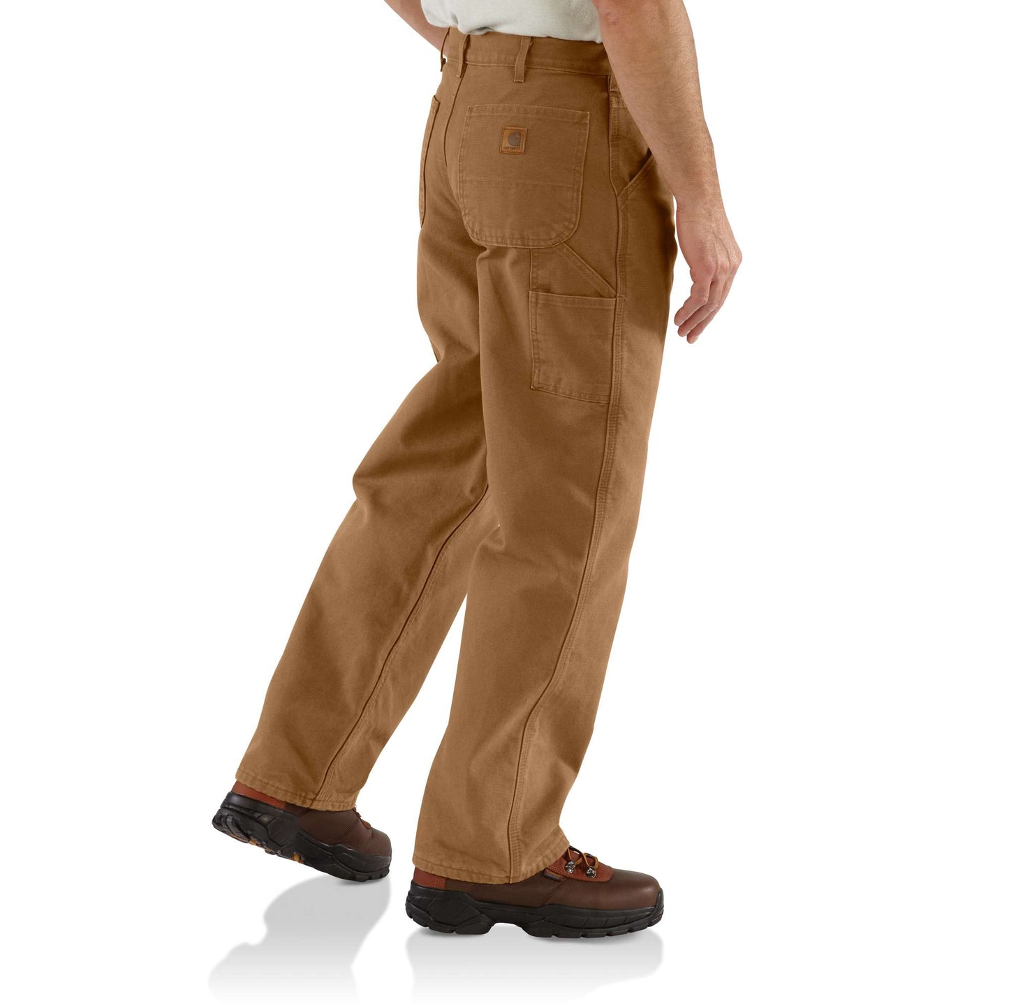 Carhartt Pants: Men's B194 DKB Dark Brown Duck Insulated Dungaree