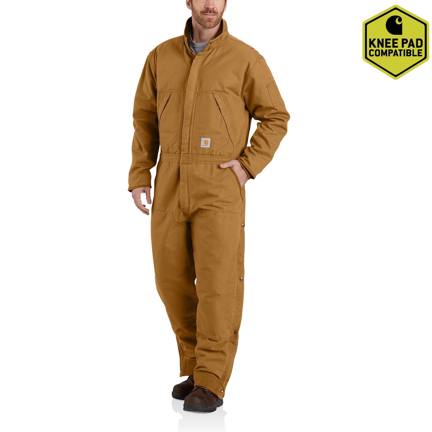  Carhartt mens Loose Fit Washed Duck Insulated Coverall