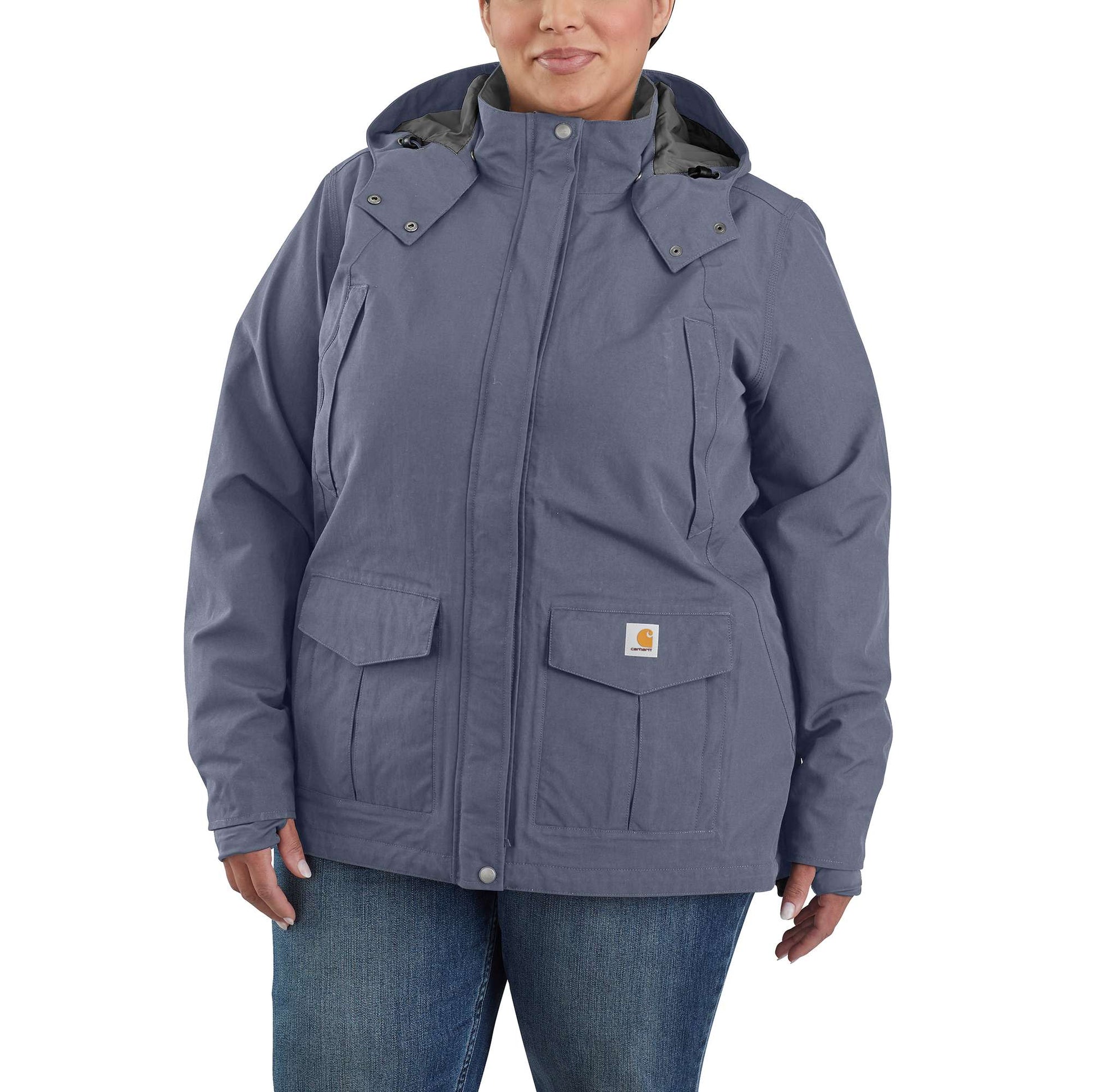 Carhartt Women's Rain Defender Relaxed Fit Lightweight Coat, Tourmaline,  X-Small, Tourmaline, X-Small : : Clothing, Shoes & Accessories