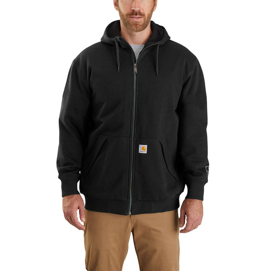 Carhartt Reworked Color Block Zip Up Sweatshirt/ Jacket Size L J149  Blu/Brn/Gray