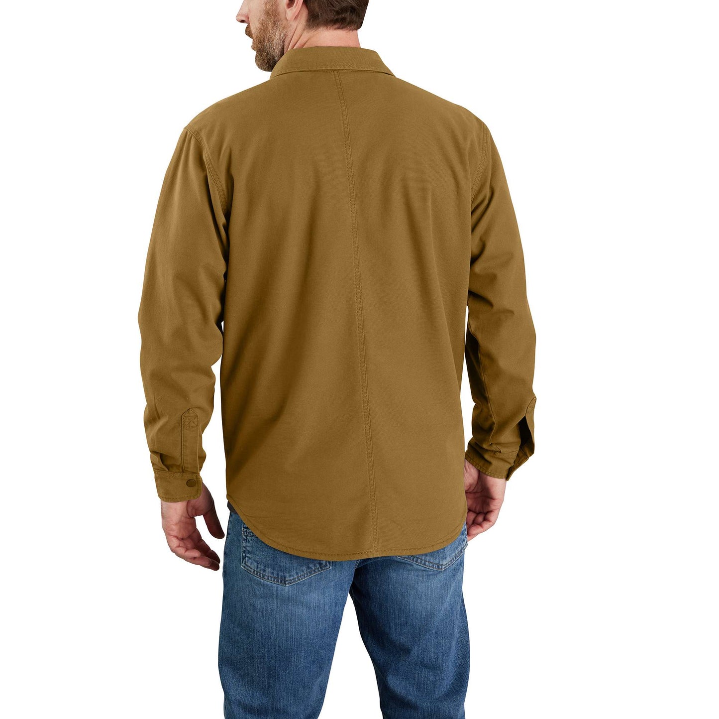 Rugged Flex Relaxed Fit Canvas Fleece-Lined Shirt Jac