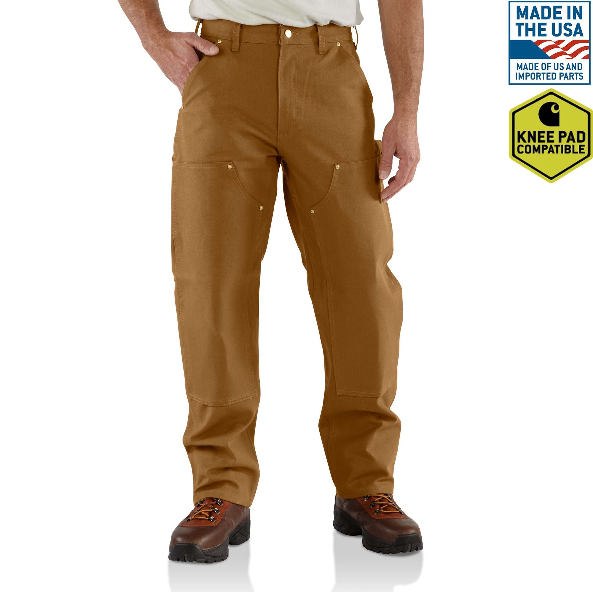 Carhartt 38 X 32 62W Duck Double Front Knee Work Pants USA Union