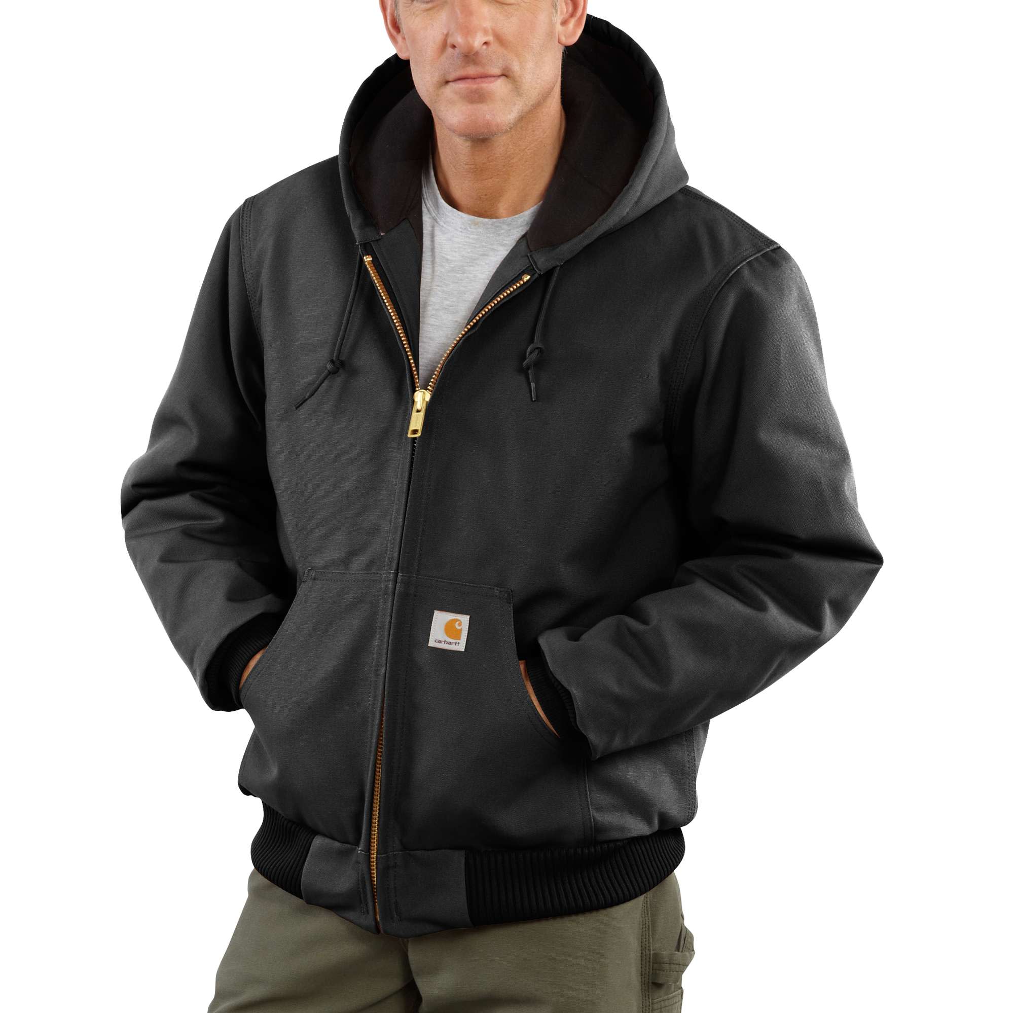 Loose Fit Firm Duck Insulated Flannel-Lined Active Jac | Carhartt 