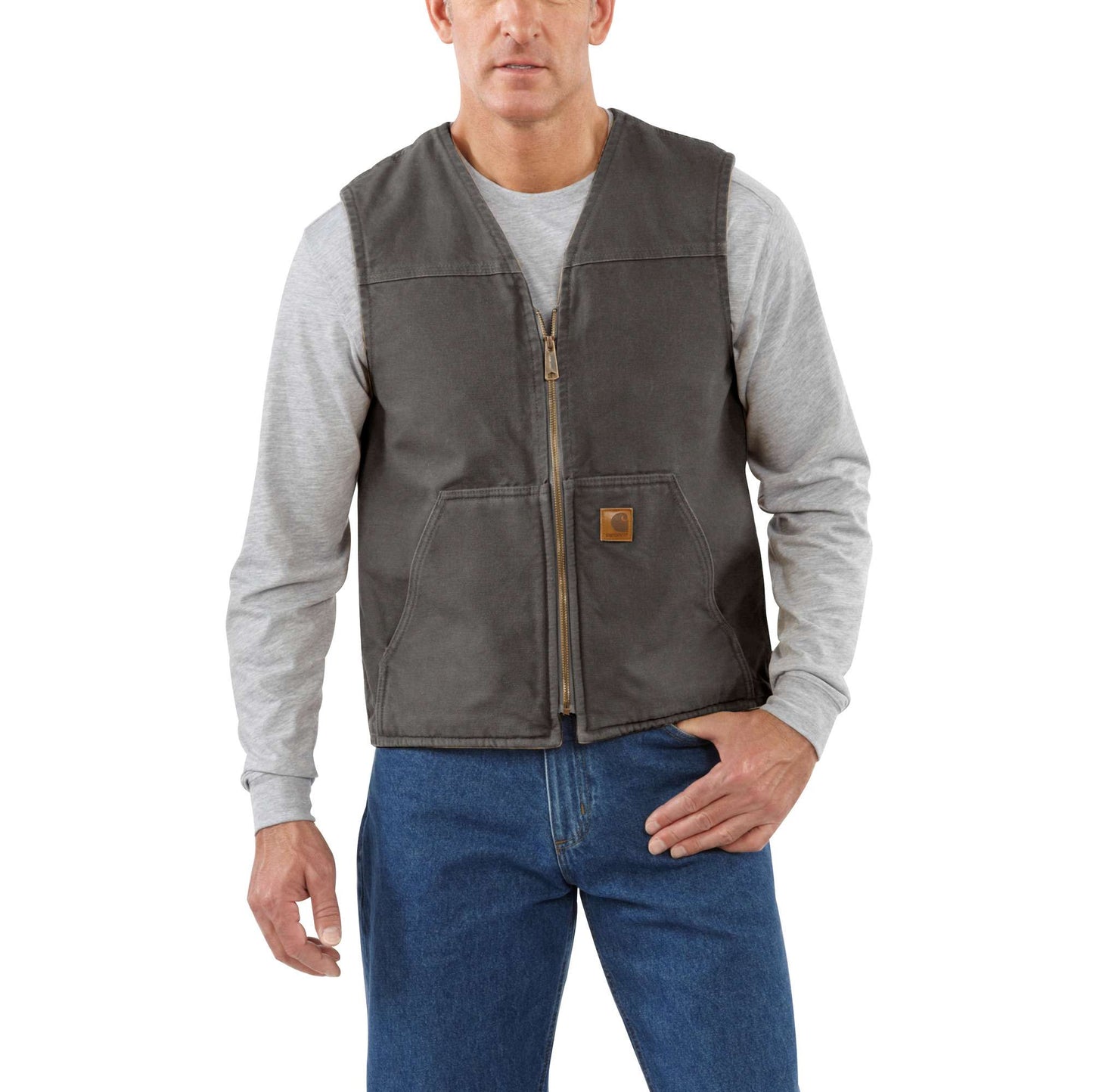 Sandstone Rugged Vest / Sherpa Lined