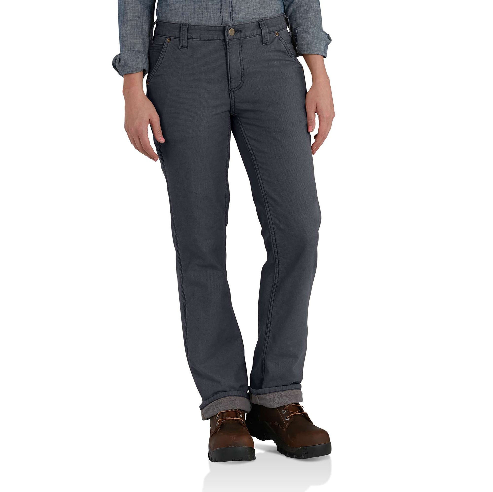 Carhartt Womens Original Fit Fleece Lined Crawford Pant : :  Clothing, Shoes & Accessories